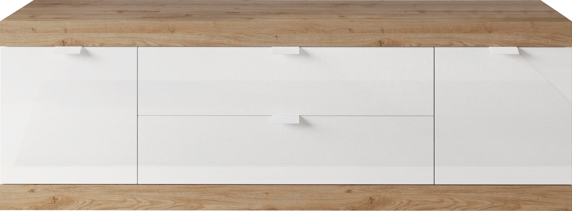 INOSIGN Lowboard »Slim, TV-Bank«, Breite 181 cm, weiß Hochglanz Lack