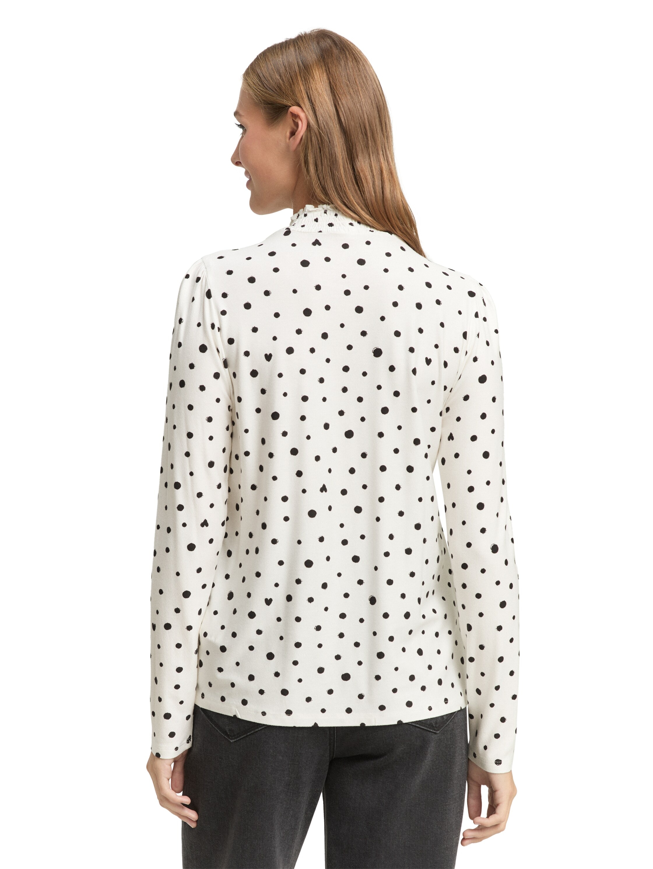 TOM TAILOR Denim Langarmshirt mit All-Over Print