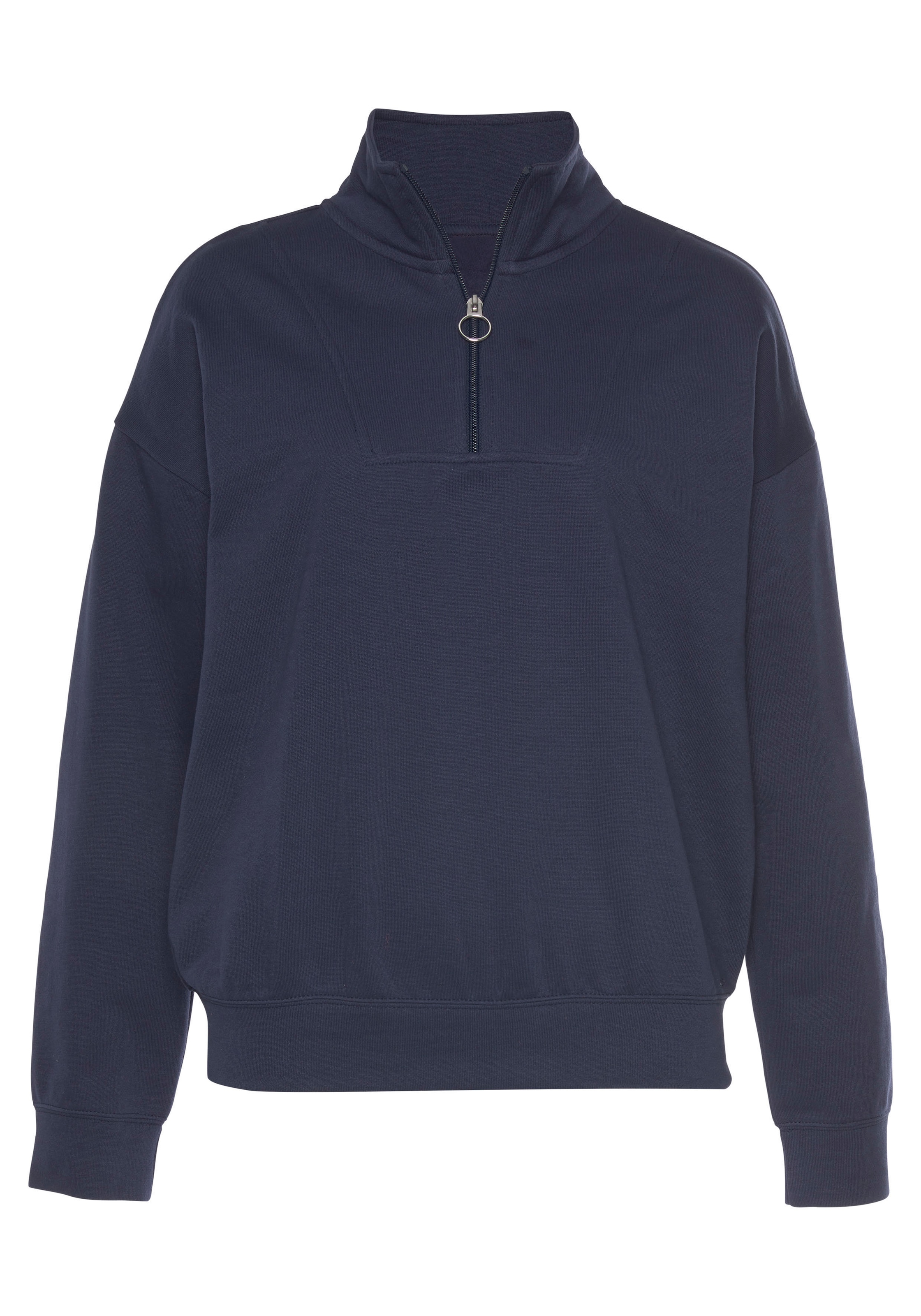 H.I.S Sweatshirt »Troyer mit Stehkragen«, im maritimen Stil, Loungeanzug