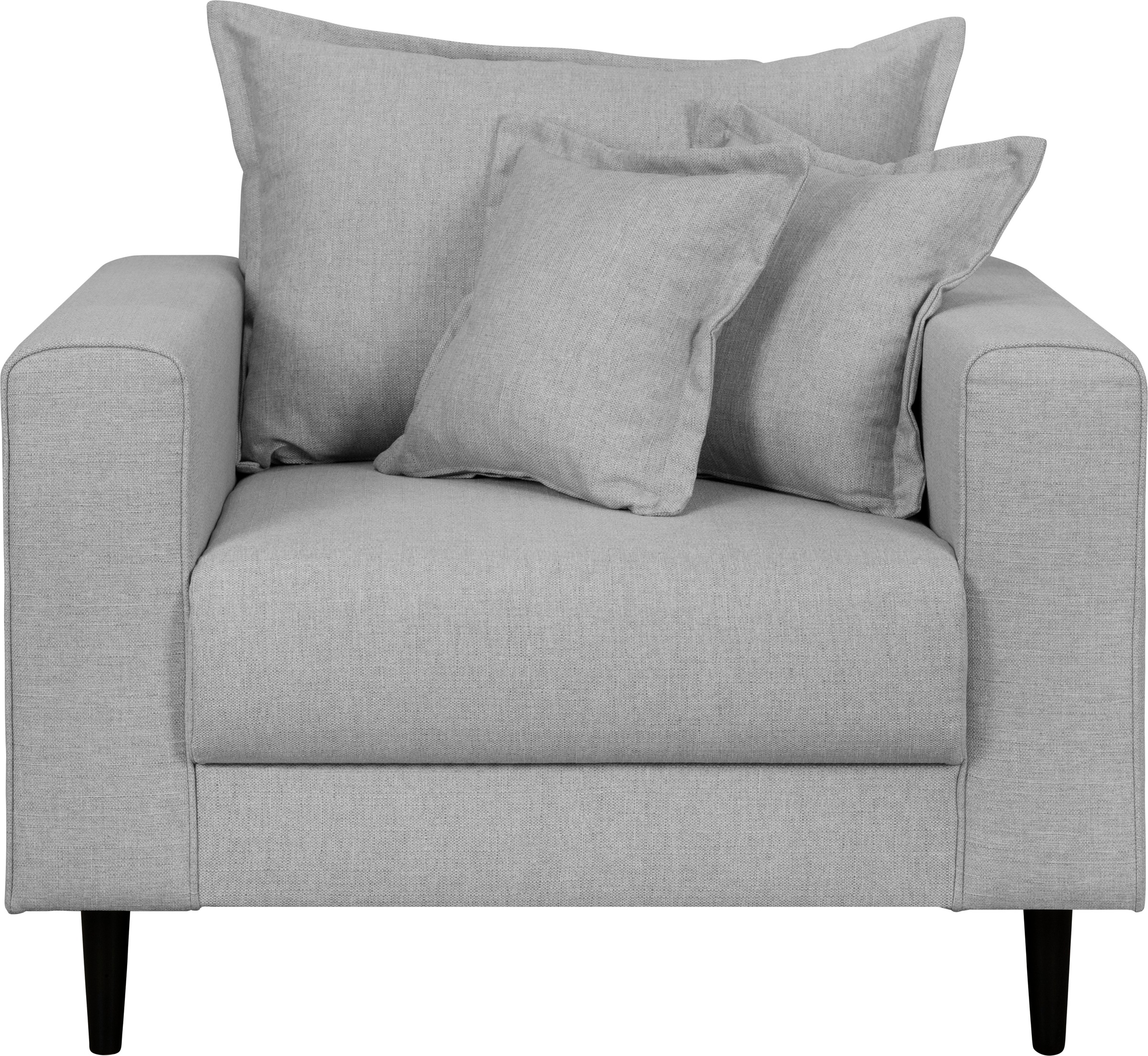 Home affaire Sessel »VEYRAS Loungesessel, Maße B/T/H: 95/84/76 cm«, mit Wellenunterfederung, incl. Kissen