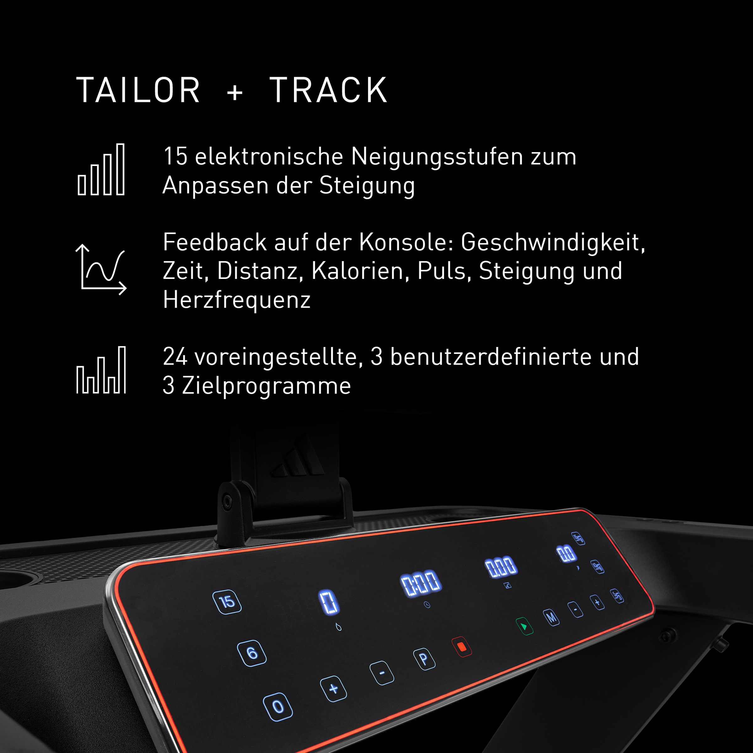 adidas Performance Laufband »Laufband T-23«, (mit Bluetooth-Funktion)