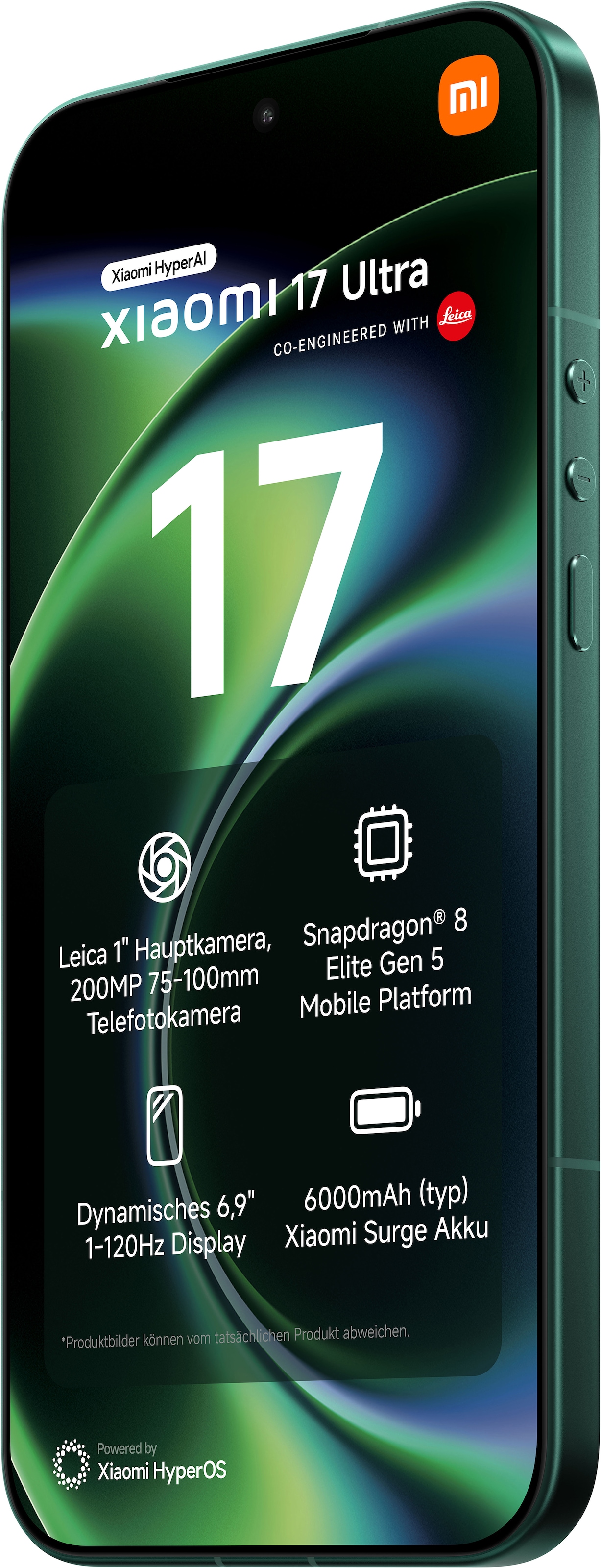 Xiaomi Smartphone »17 Ultra 16+512GB« Starlit Green