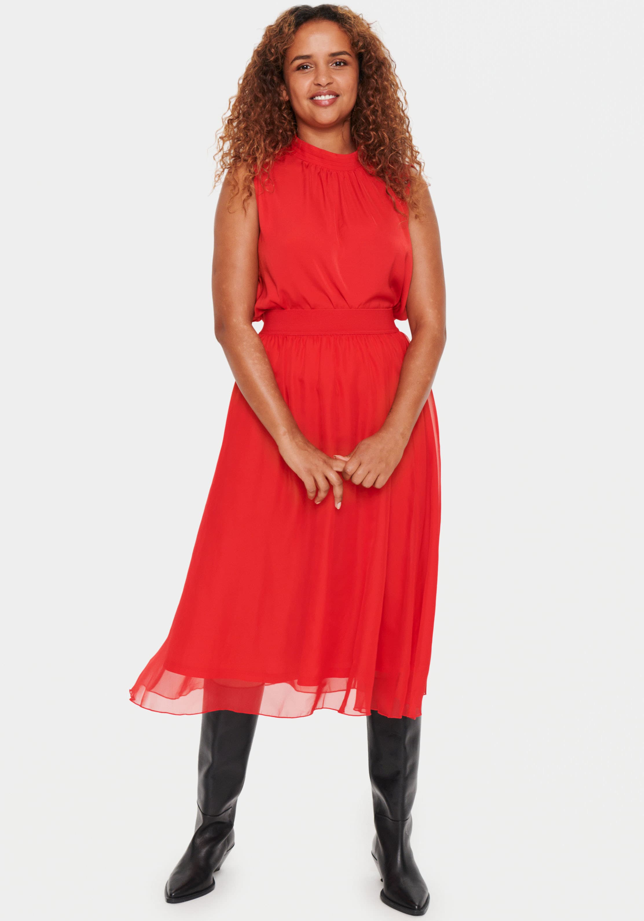 Saint Tropez Midirock »CoralSZ Skirt«, aus Chiffon