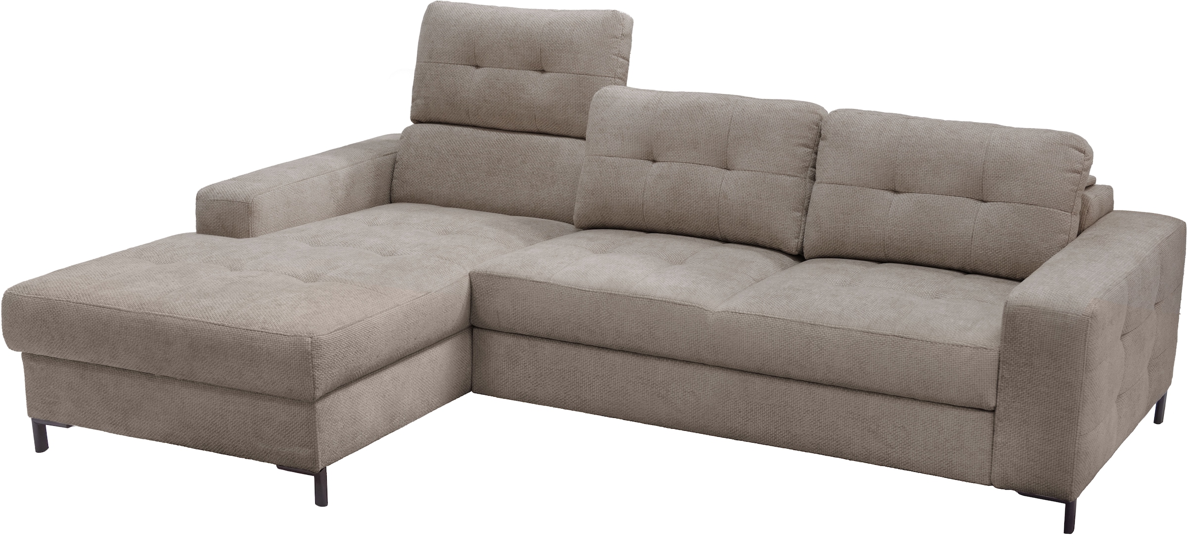 exxpo - sofa fashion Ecksofa »Bonito«, (2 St.), Sitztiefenverstellung,Höhenverstellung