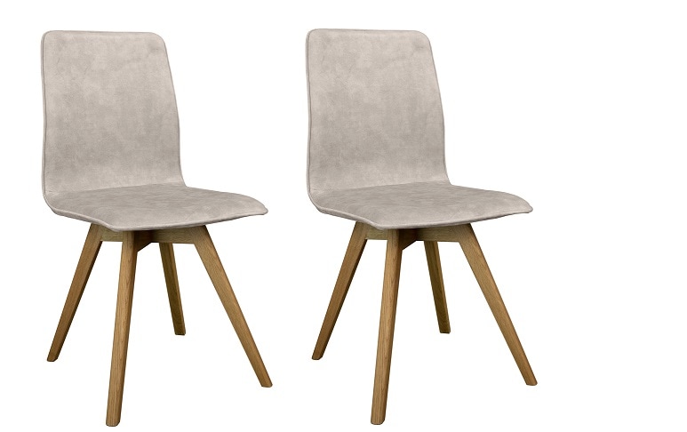 andas Esszimmerstuhl »Rania«, (Set), 2 St., Samtvelours, Massivholzgestell, günstig online kaufen