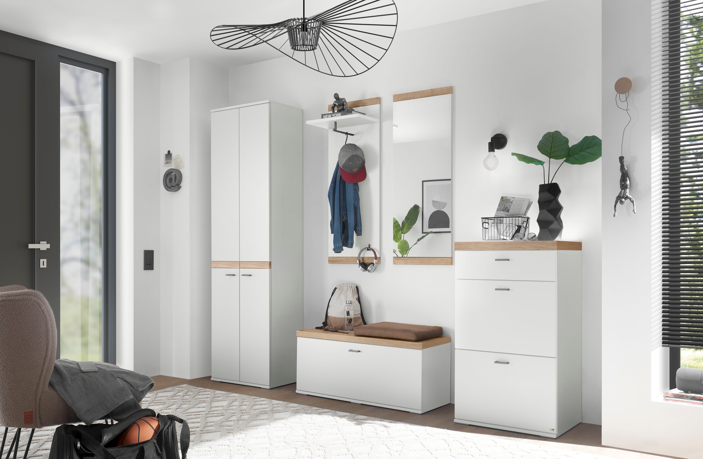 set one by Musterring Kompaktgarderobe »Lancaster Dielen« 5 Stk. tlg. beste günstig online kaufen