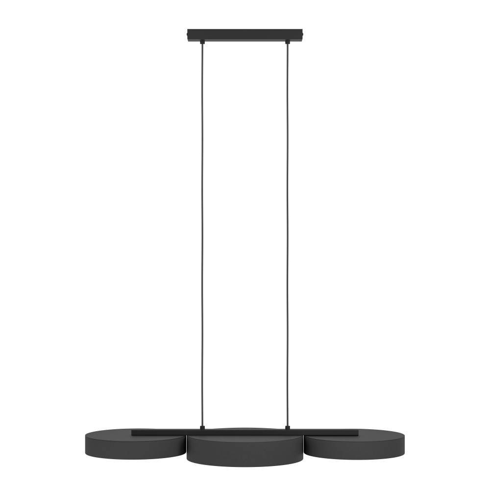EGLO Hängeleuchte »BARBANO-Z Hängelampe, schwarz weiß, ZigBee 3.0, Disco-Modus, Timer«, 3 flammig, Leuchtmittel LED-Modul | LED fest integriert, App und Sprachsteuerung Alexa, ‎82 x 30 x 110 cm, exkl. Fernbedienung
