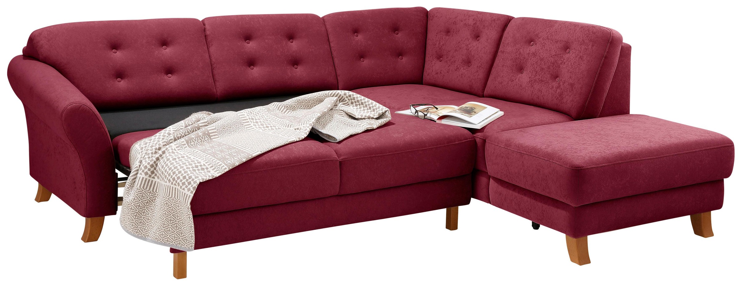 Home affaire Ecksofa »Trondheim L-Form«, mit Federkern