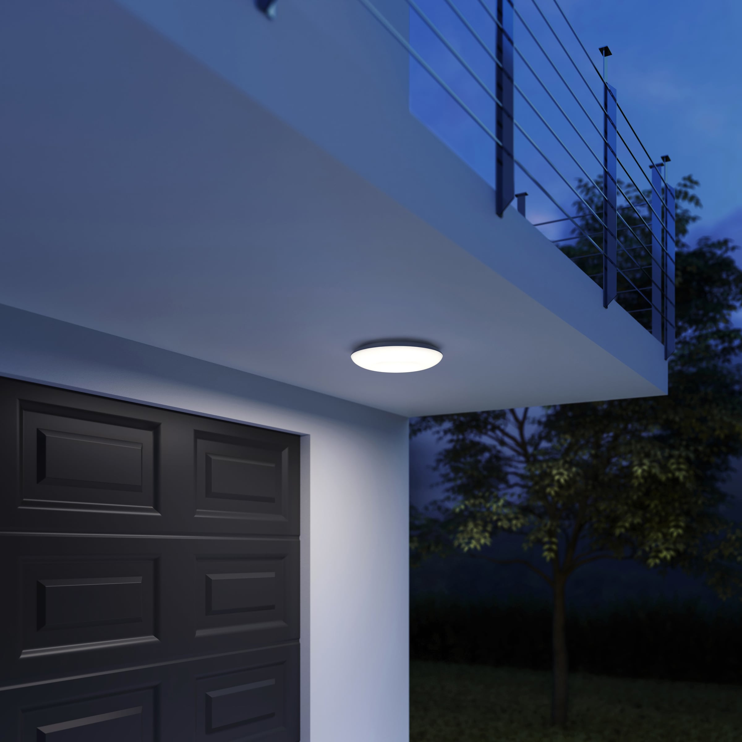 steinel LED Außen-Deckenleuchte »DL Vario Quattro«, 1 flammig, Leuchtmittel LED-Board | LED fest integriert
