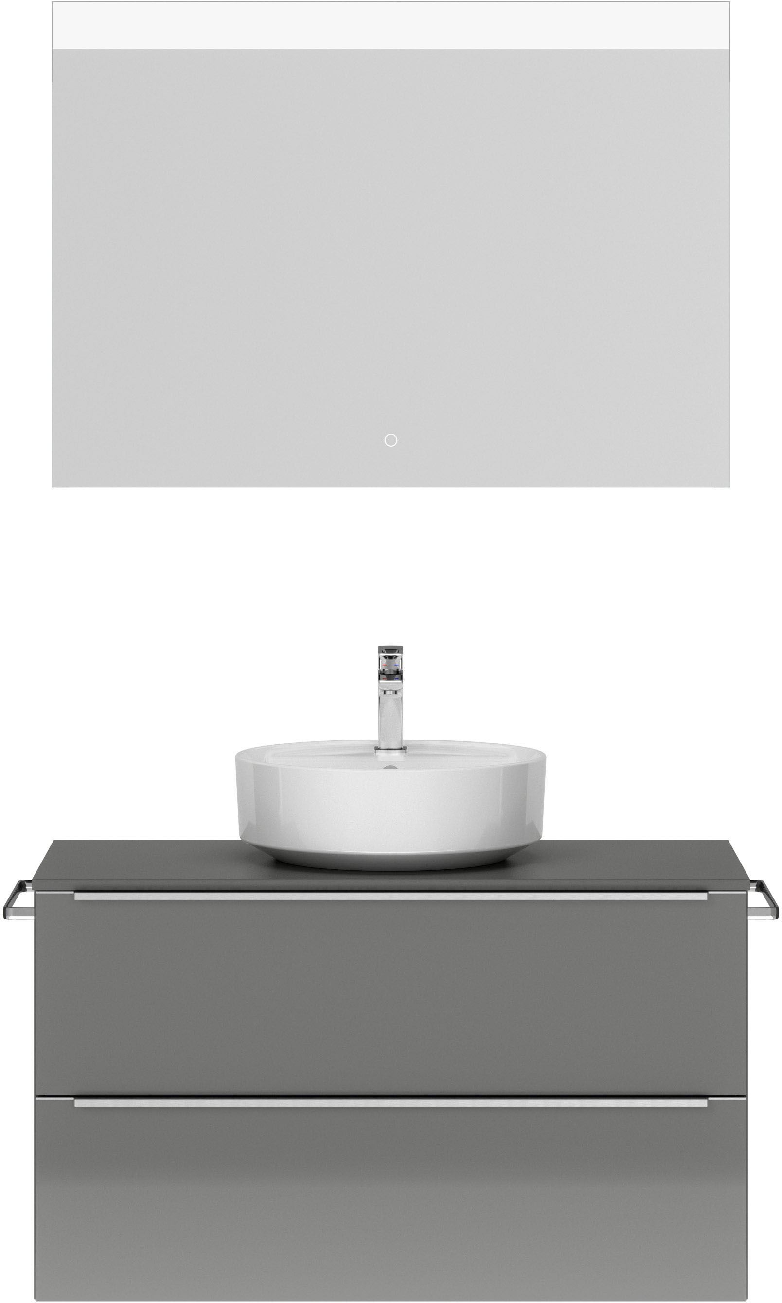 nobilia® Badmöbel-Set »Alvene« vormontiert, mit Soft-Close, 2 Stk. tlg. günstig online kaufen