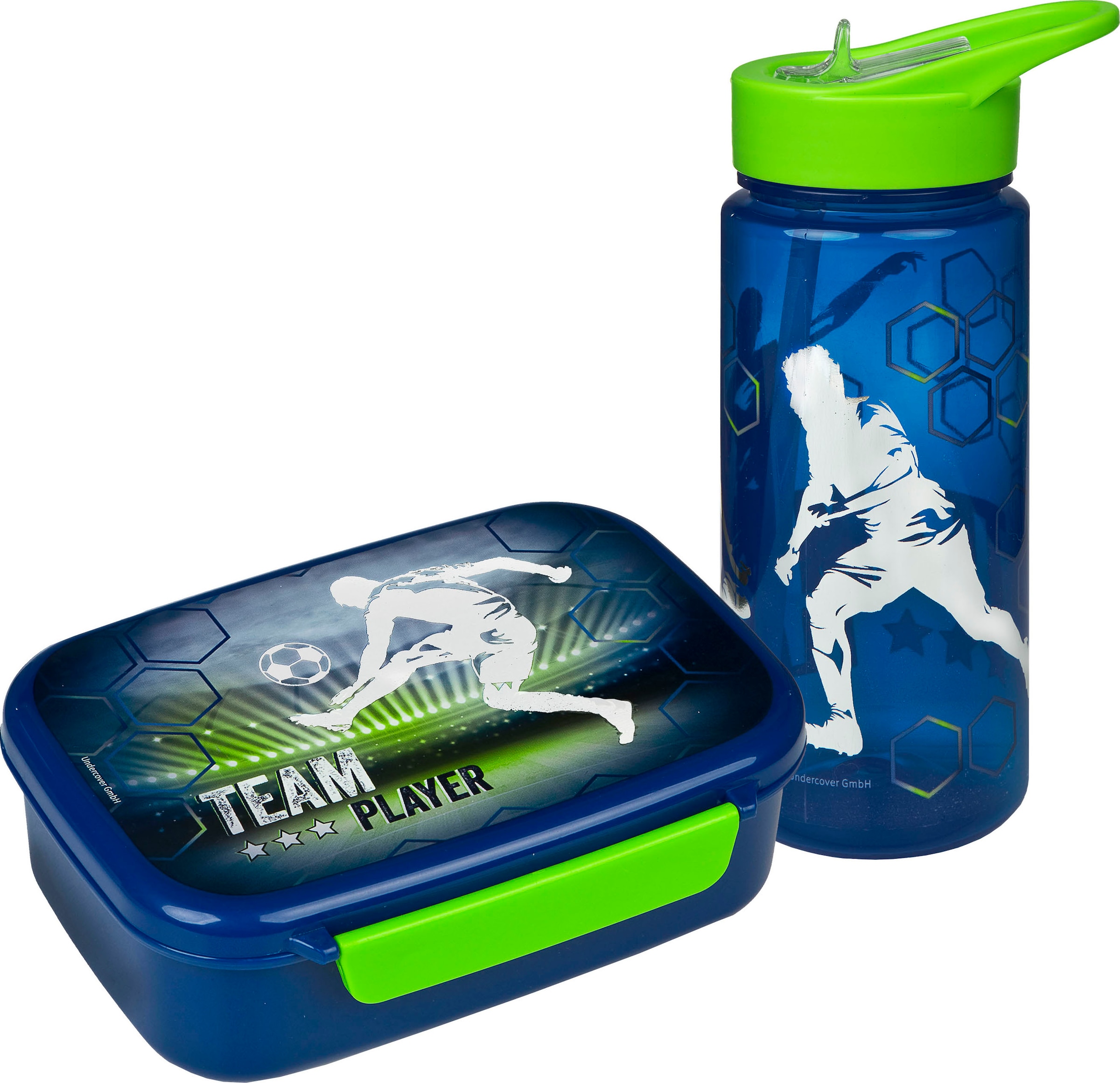 Scooli Lunchbox »Brotzeitdose & Trinkflasche, Team Player«, (Set, 2 tlg.), günstig online kaufen