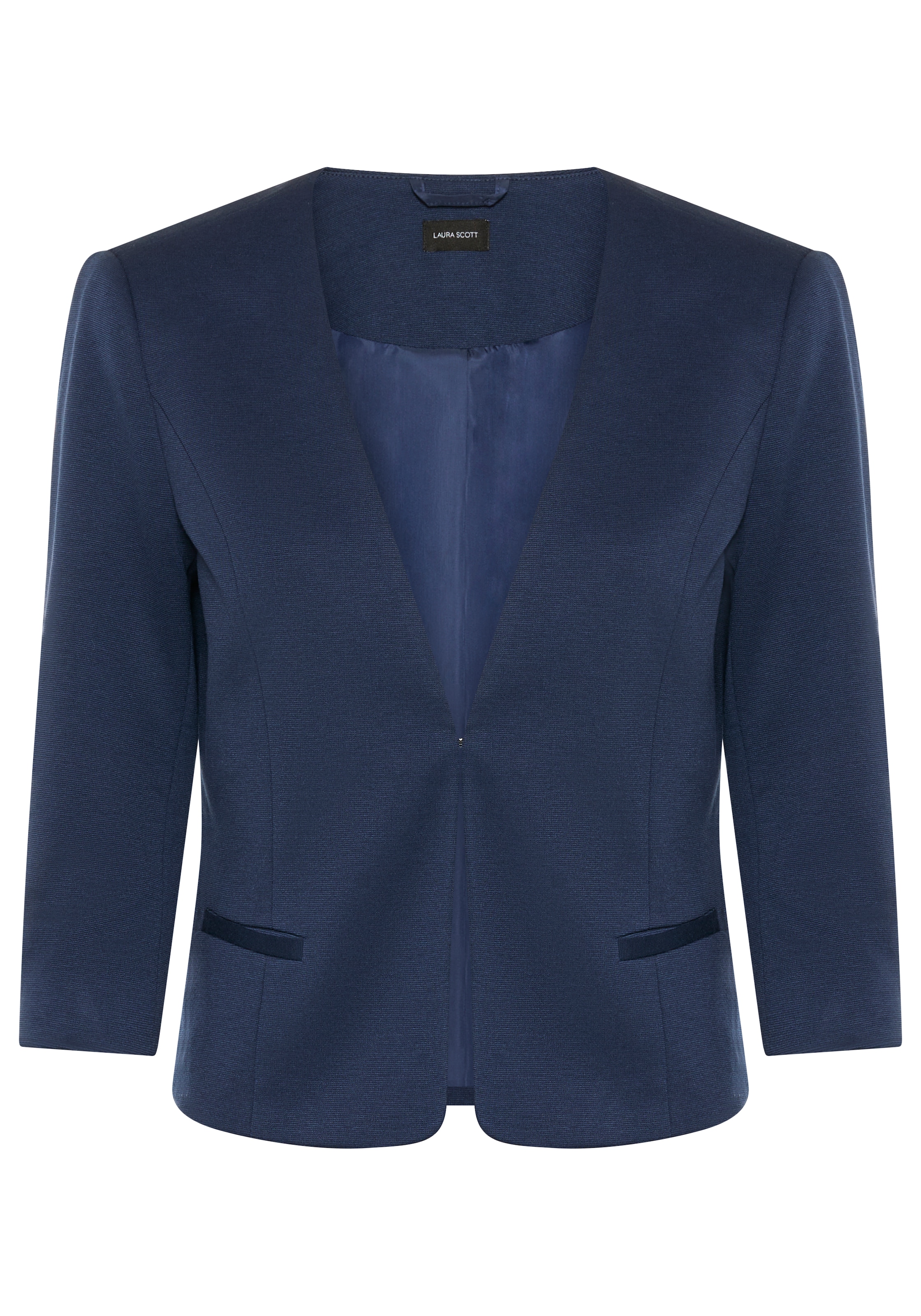 Laura Scott Kurzblazer aus elastischer Jerseyware, mit Hakenverschluss