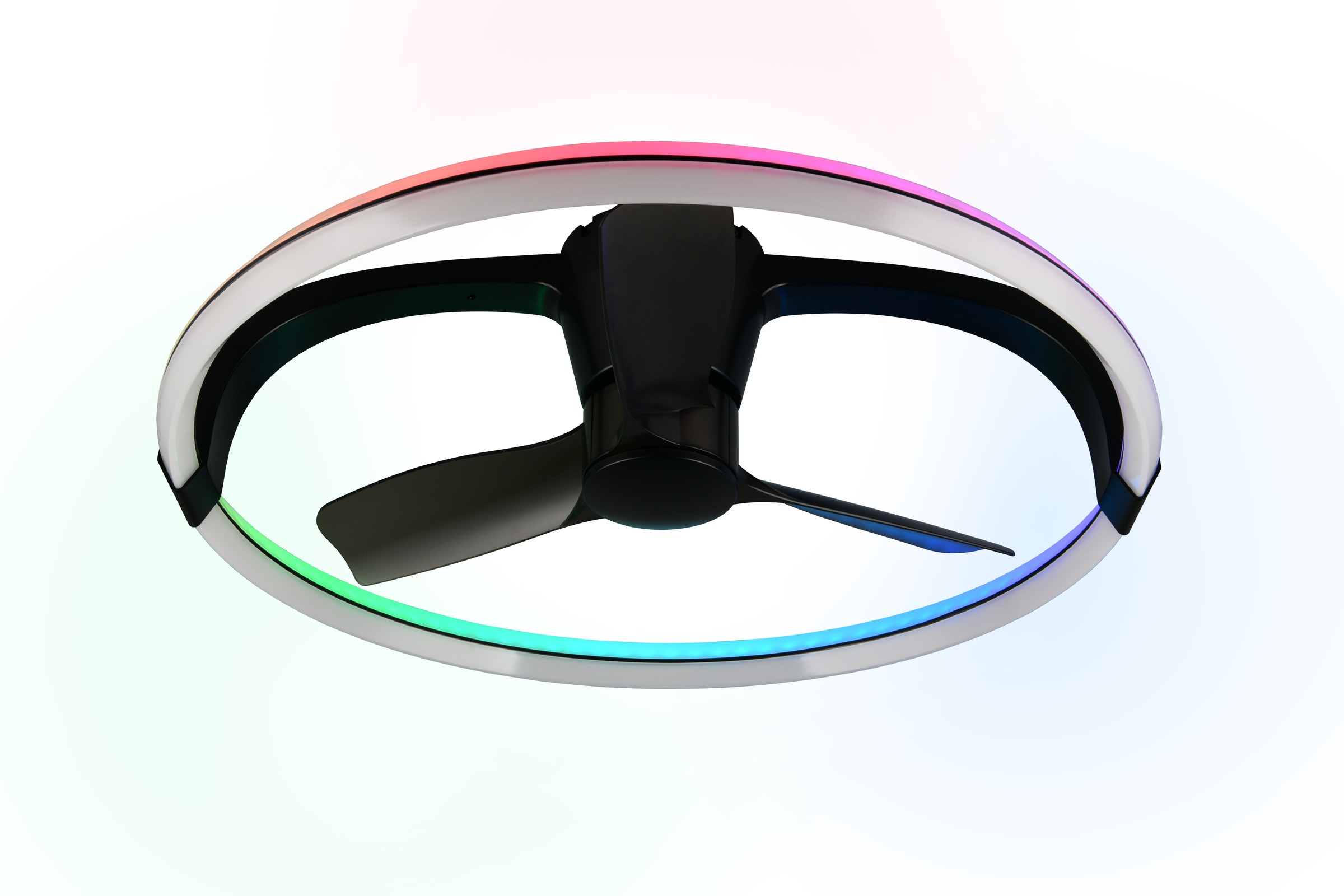 REALITY Leuchten LED Deckenleuchte »STOCKHOLM mit Ventilator, Smart Home tuya Deckenventilator mit Licht« LED-Board 1 Stk. RGB | warmweiß - kaltweiß Steuerung per tuya App oder Fernbedienung, Dynamic Light RGB Licht
