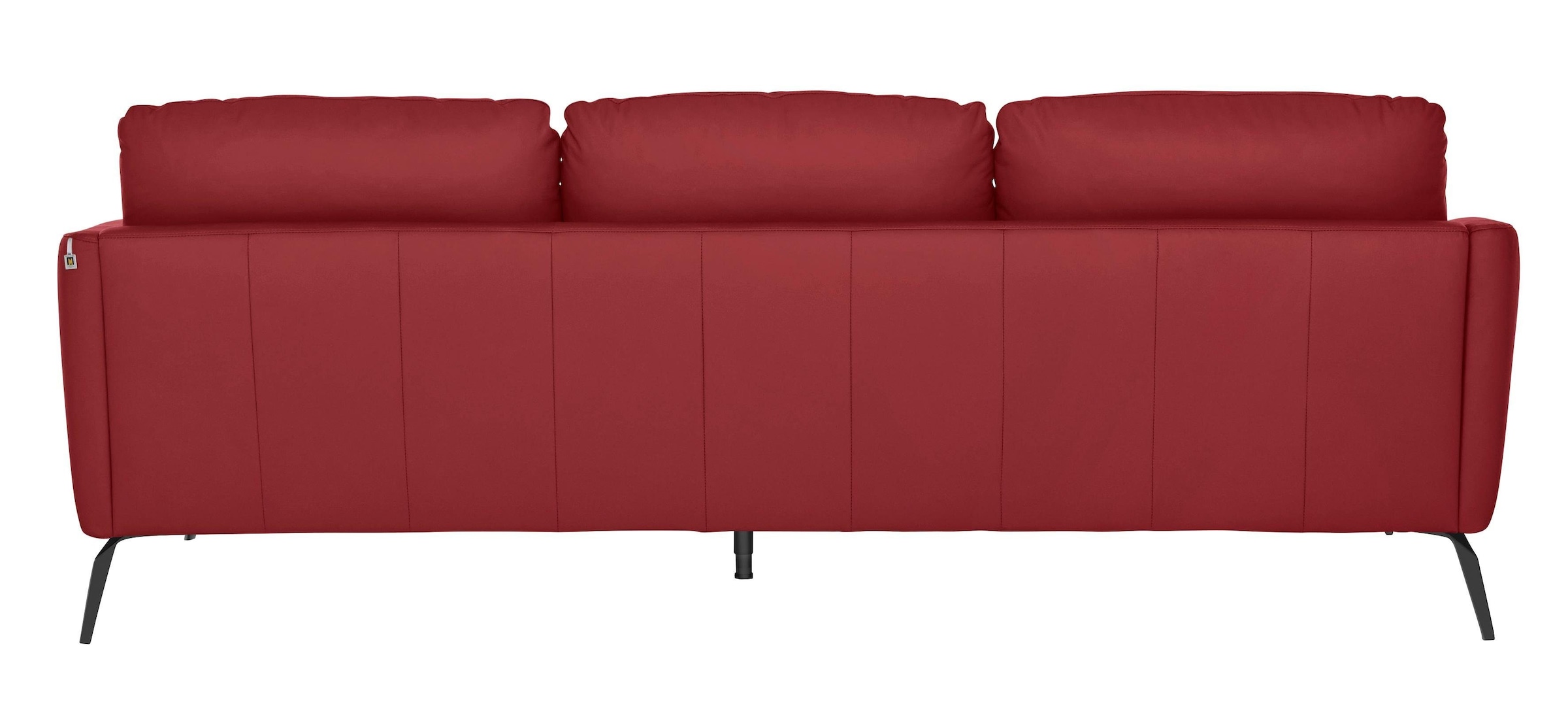 W.SCHILLIG Big-Sofa »softy«, mit dekorativer Heftung im Sitz, Füße schwarz pulverbeschichtet