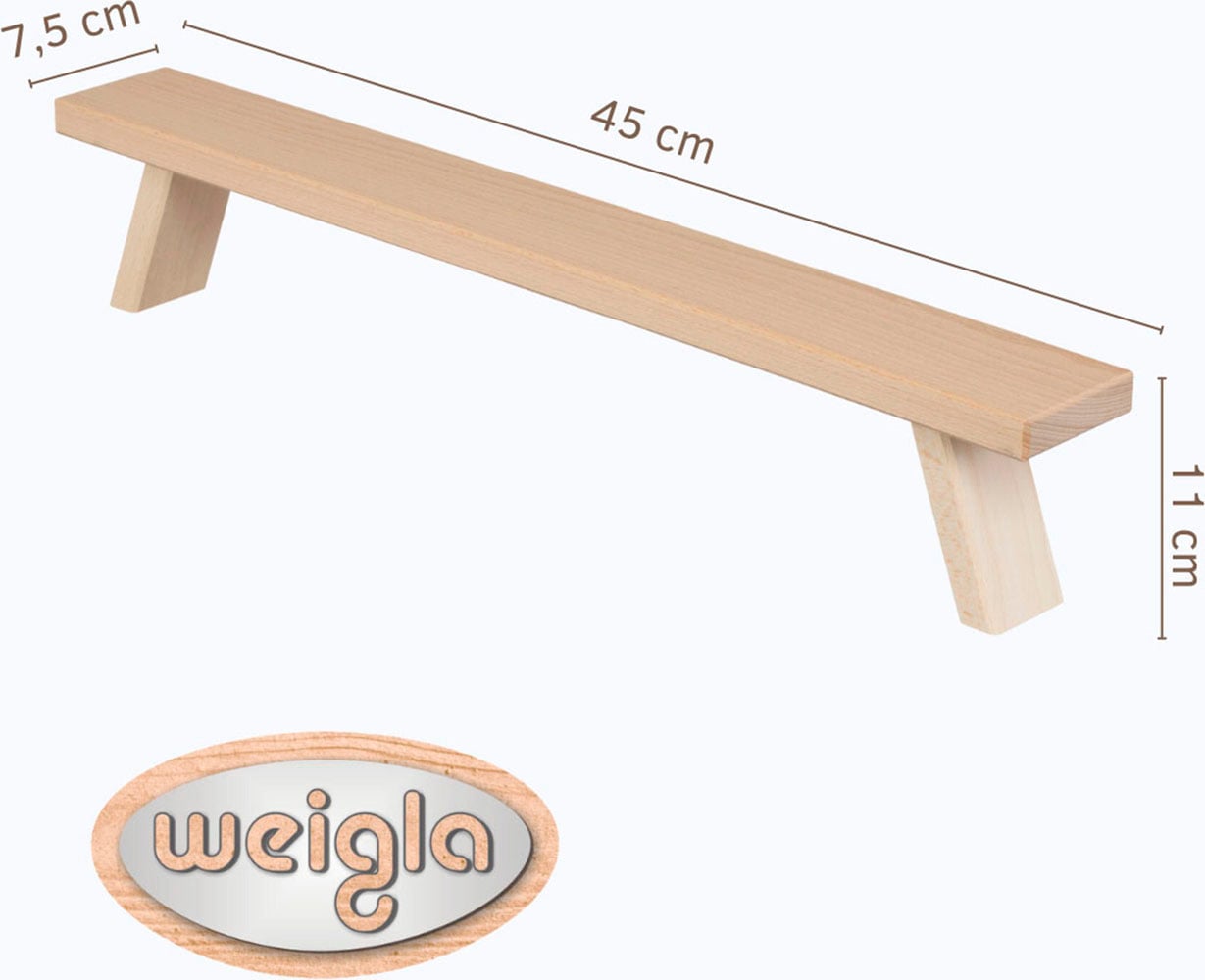 Weigla Schwibbogen-Fensterbank »Weihnachtsdeko, Made in Germany« 1 Stk. aus Buchenholz, Tiefe ca. 7,5 cm