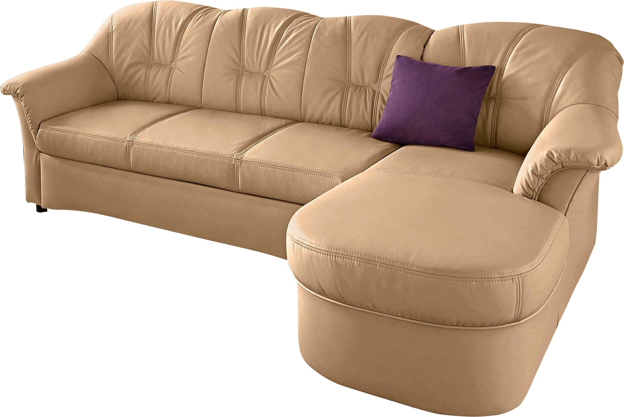 DOMO collection Ecksofa »Flores Schlafsofa, B/T/H: 233/142/86 cm, L-Form« w günstig online kaufen