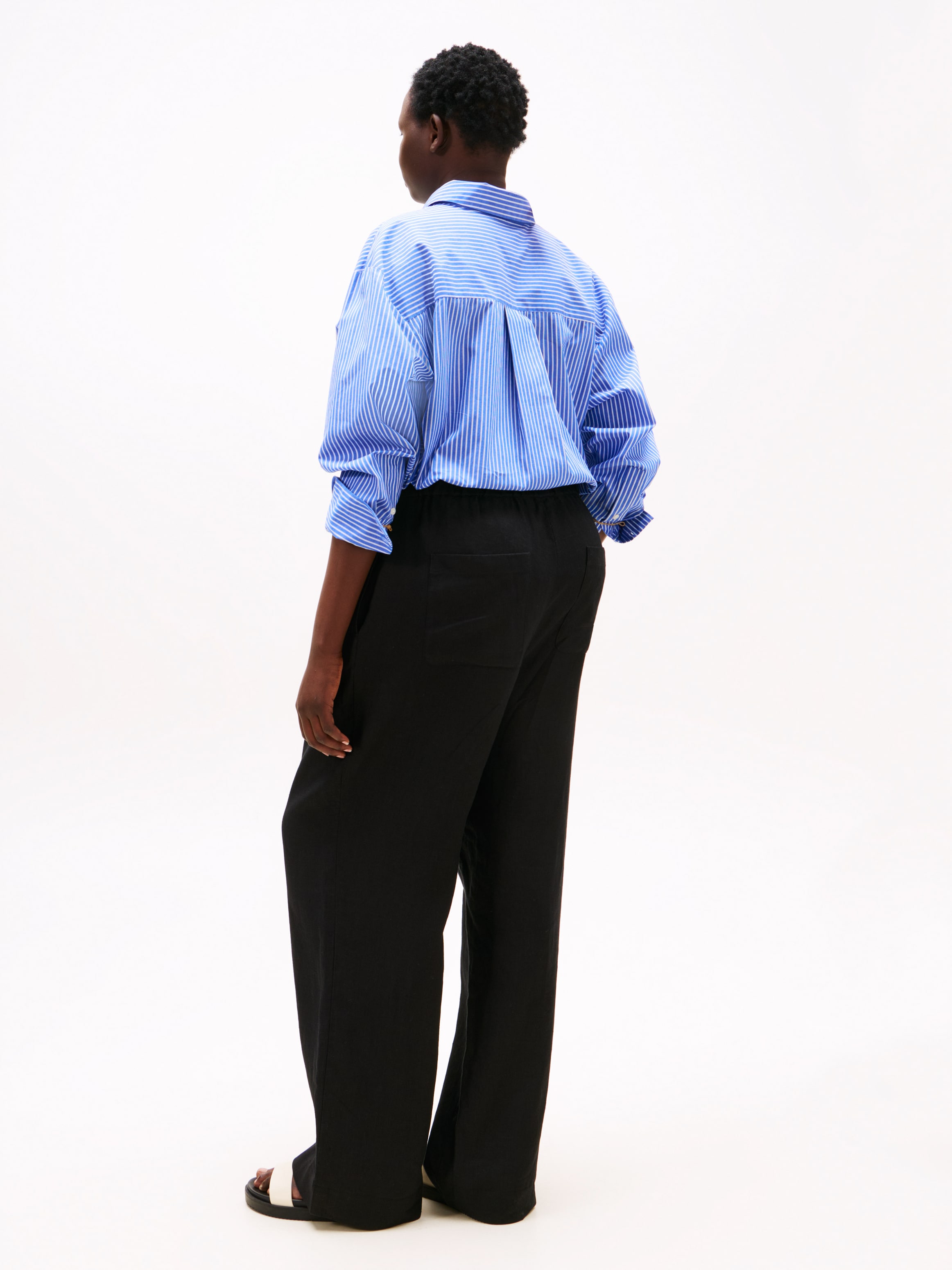 Tommy Hilfiger Curve Leinenhose »CRV ESS LINEN TAILORED STRT PANT«