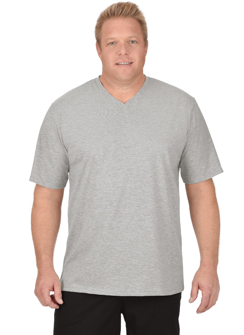 Trigema T-Shirt »TRIGEMA V-Shirt DELUXE Baumwolle«, (1 tlg.)