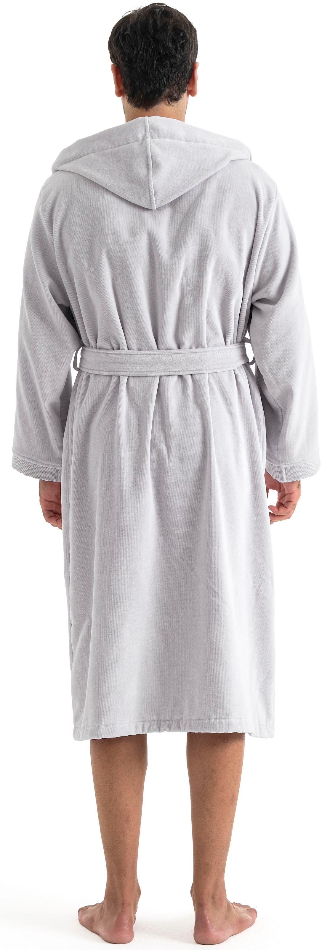 OTTO home Unisex-Bademantel »Fenya, 330 g/m², Premium, Hotelbademantel, Morgenmantel,  Sauna & Spa« 1 Stk. Reißverschlusstaschen, weich mit GRATIS-Zugabe: 1x Duschtuch 70x140 cm