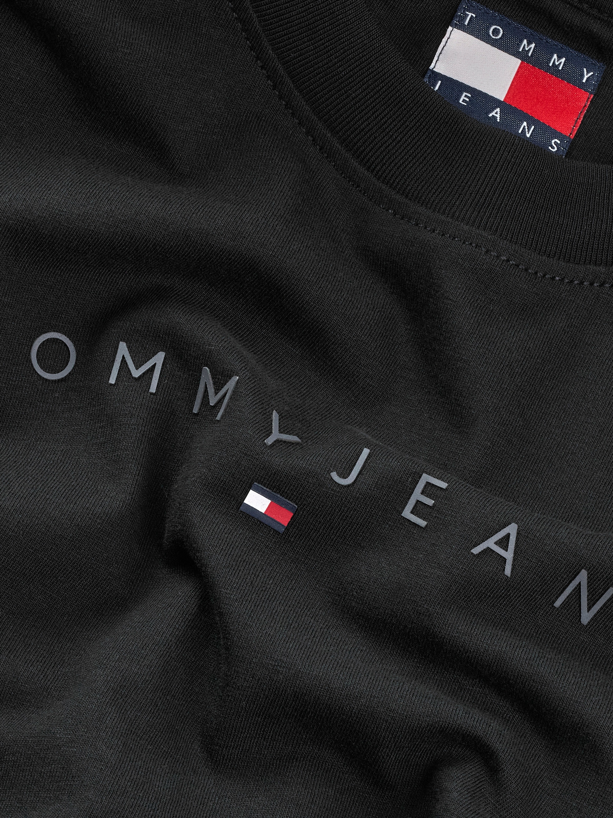 Tommy Jeans Curve T-Shirt »TJW SLIM TONAL LINEAR TEE EXT«, in Großen Größen, Logodruck, Figurbetont
