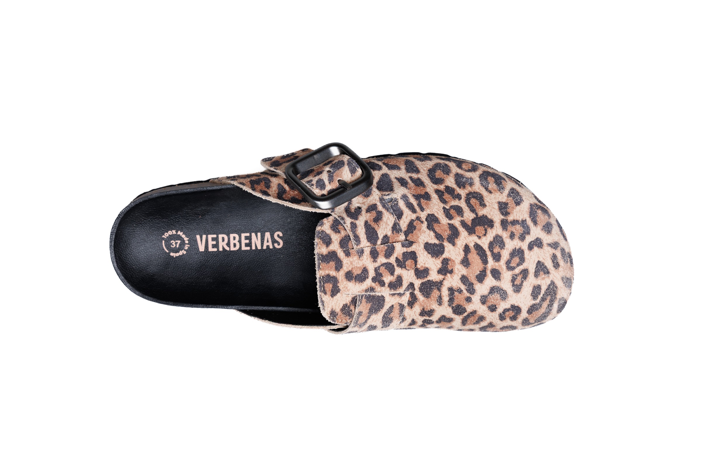 VERBENAS Clog  Hausschuh, Sommerschuh im Leo-Look