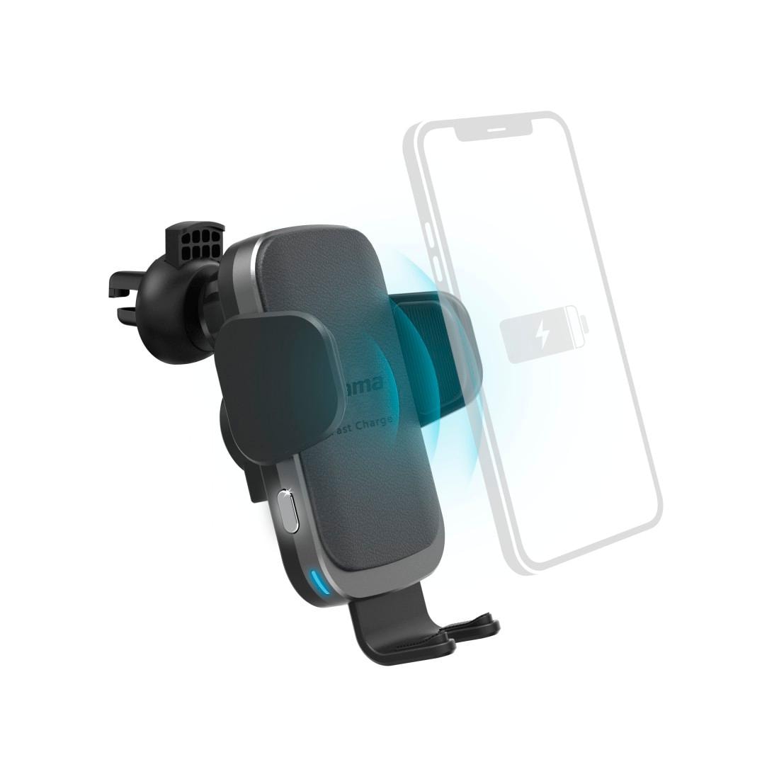 Hama Smartphone-Ladegerät »Kfz Handy Ladegerät "FC10 Motion", 10 W, kabellos, QI Charge, Schwarz«