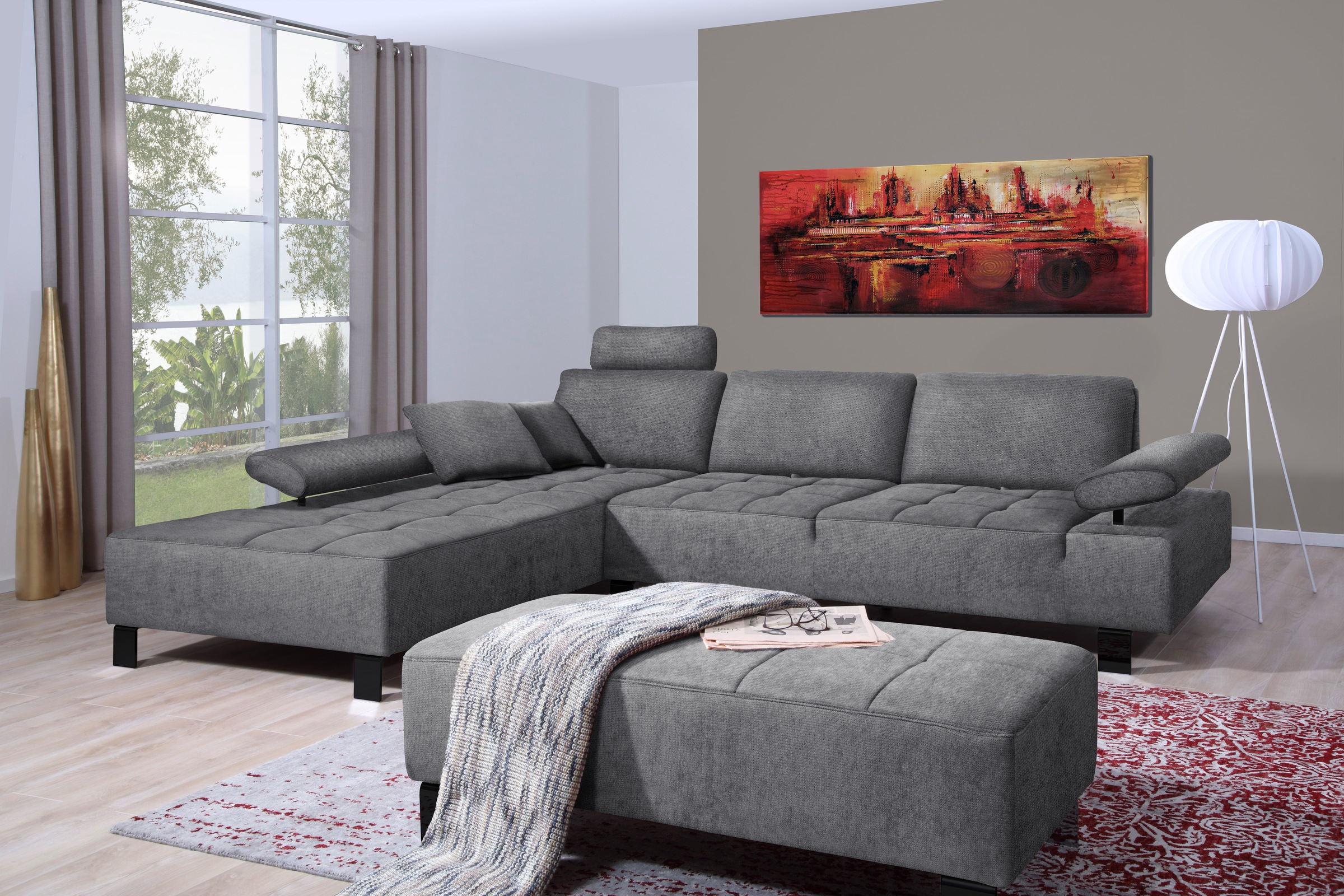 alina Ecksofa »Royce«, inklusive Sitztiefenverstellung, 296 cm breit