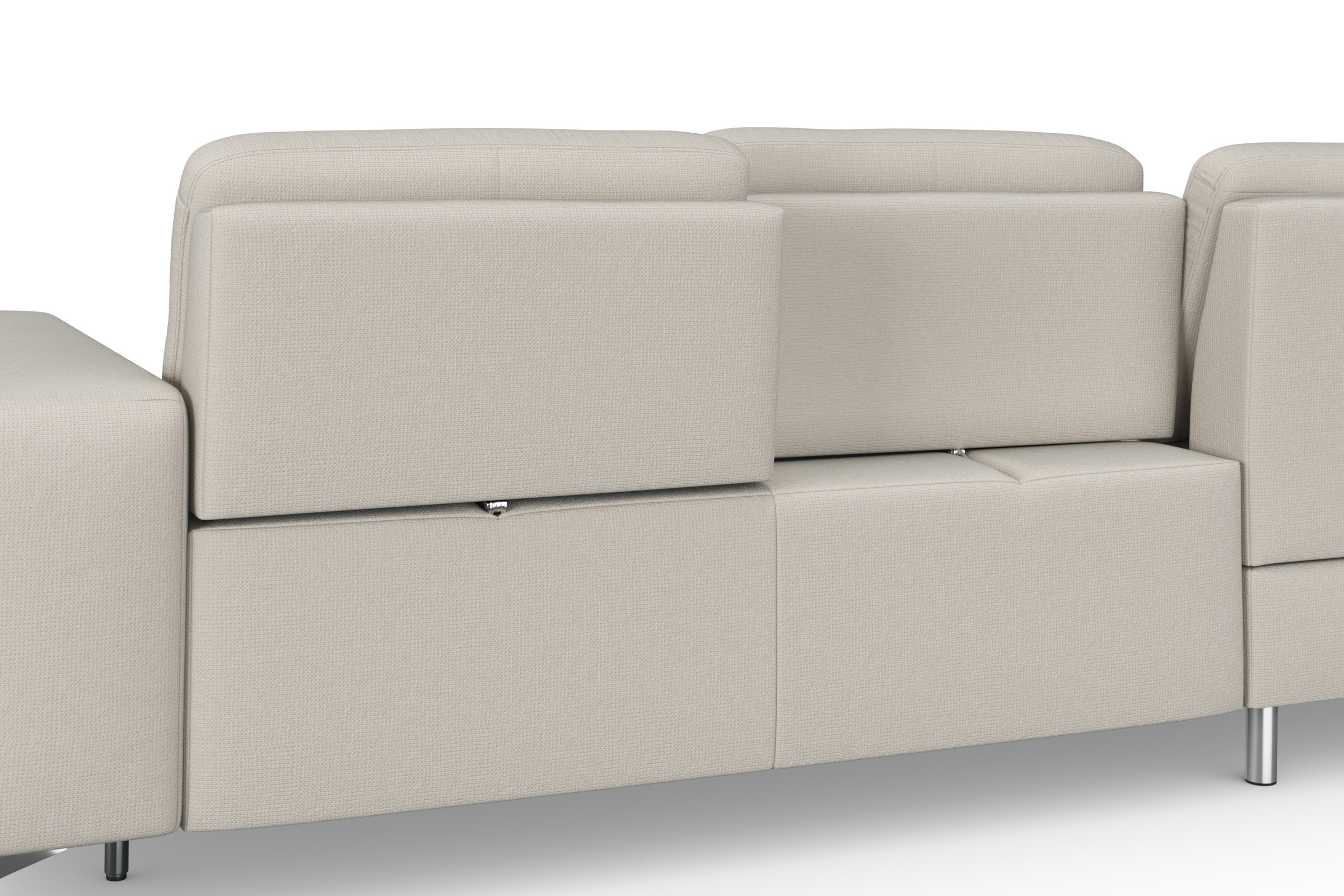 sit&more Ecksofa »Baviene L-Form«, inklusive Sitztiefenverstellung und Federkern, wahlweise Bettfunktion