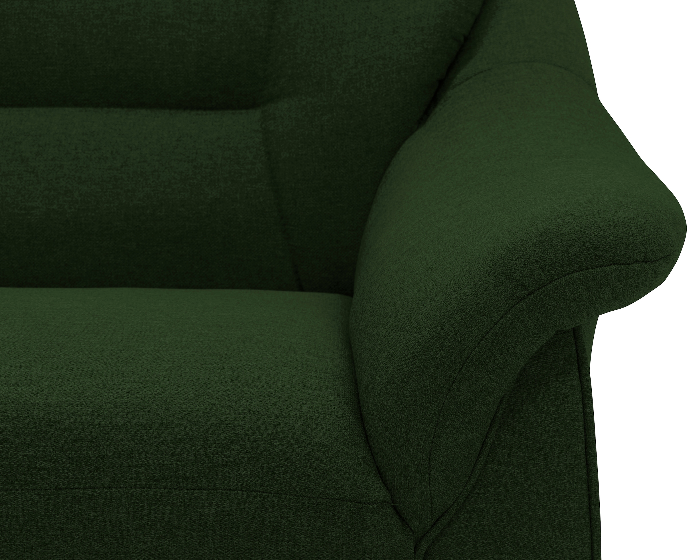 DOMO collection Ecksofa »Faenza für kleine Räume, Stellmaße 232,176cm, komfortabel, L-Form«, mit Ottomane, zeitlos, elegante Armlehnen, wahlweise mit Bettfunktion