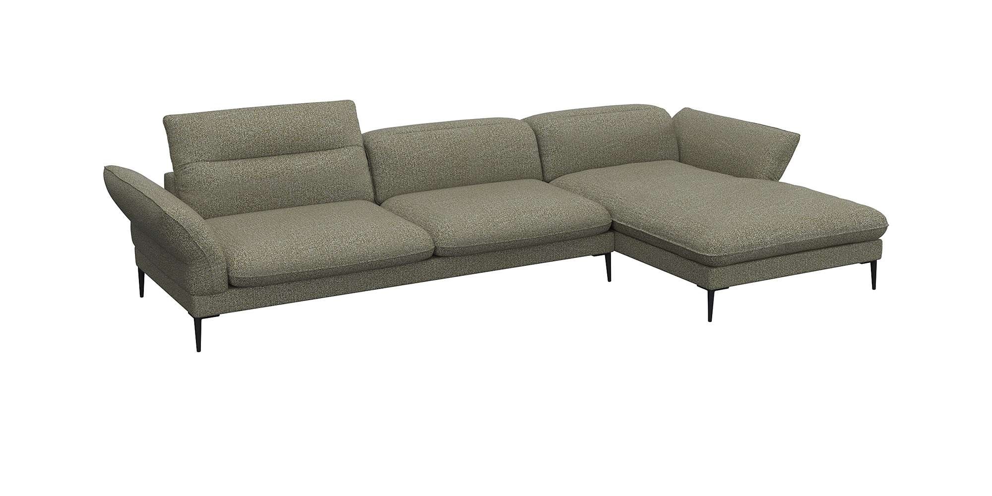 FLEXLUX Ecksofa »Salino, Funktionssofa mit Recamiere, Relaxsofa, Ecksofa«, günstig online kaufen