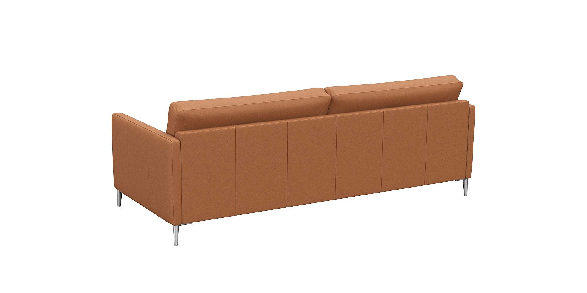 FLEXLUX 3-Sitzer »Fiore, super Sitzkomfort durch Kaltschaum im Sitz«, schmale Armlehnen, Füße Alu