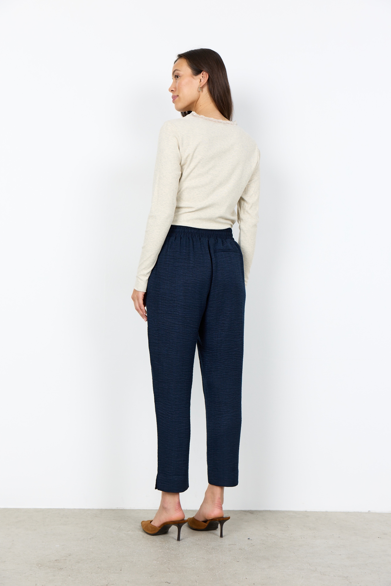 soyaconcept Langarmshirt »SC-CHANILLA 5« Baumwollmischung, Spitze