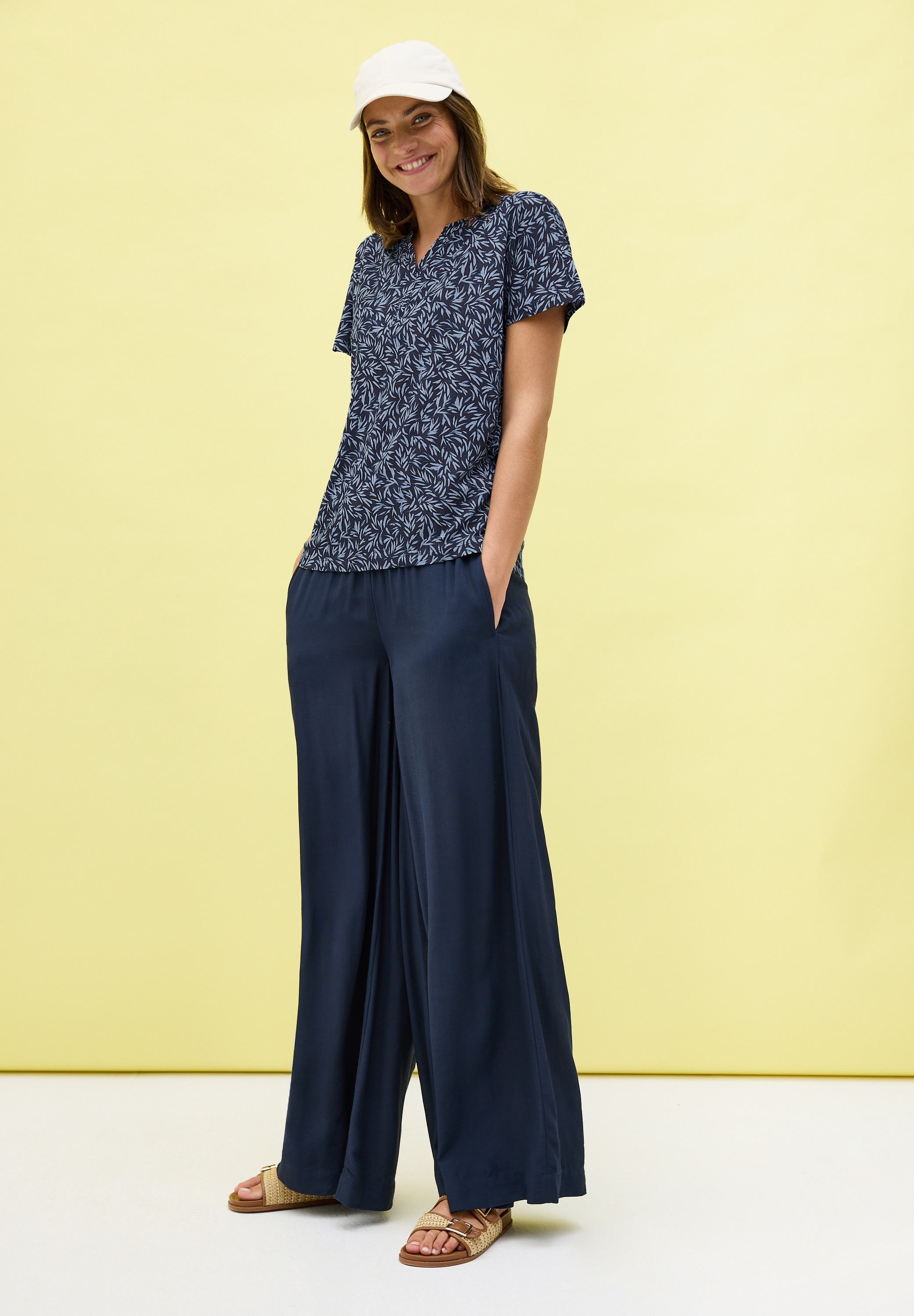 Cecil T-Shirt, mit Minimal Print und im Tunika Look