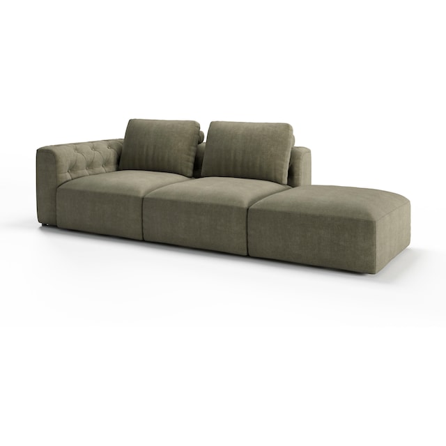 RAUM.ID Chaiselongue »Cushid«, Modul-Sofa, bestehend aus 2-Sitzer und  Hocker auf Rechnung bestellen