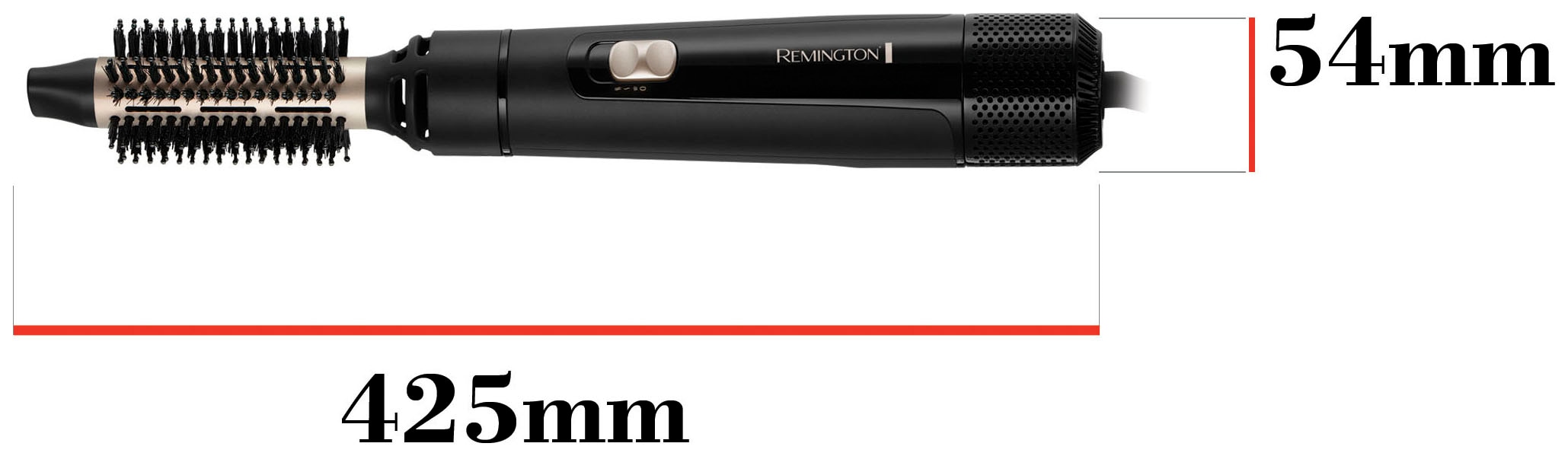 Remington Warmluftbürste »Blow Dry & online kurze-mittellange kaufen Haare AS7300«, 3 Style Aufsätze}, / 800 (Airstyler Rund-& für Watt Lockenbürste)