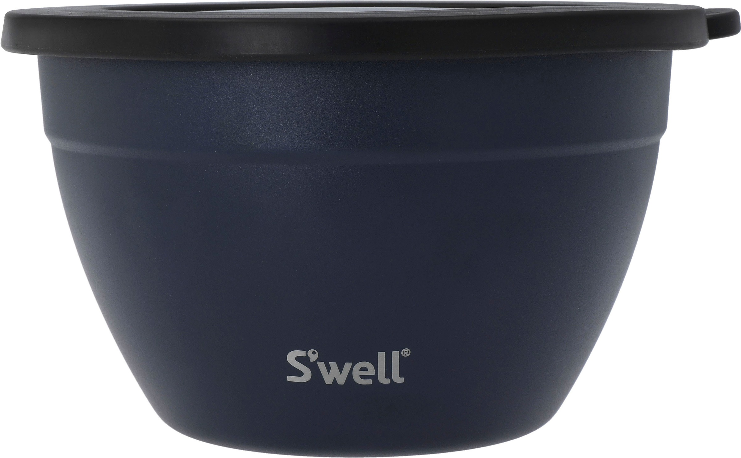 S'well Salatschüssel »S'well Calacatta Gold Salad Bowl Kit, 1.9L«, 3 tlg., aus Edelstahl, Therma-S'well®-Technologie mit vakuumisolierten Außenschale