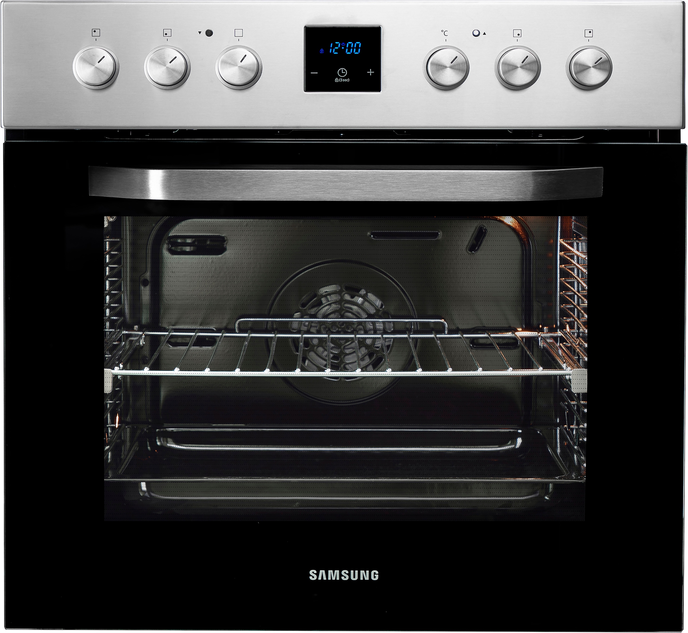Samsung Elektro-Herd-Set »NB69R2300RS«, mit 1-fach-Teleskopauszug, Herd-Set mit SCHOTT CERAN® Kochfläche