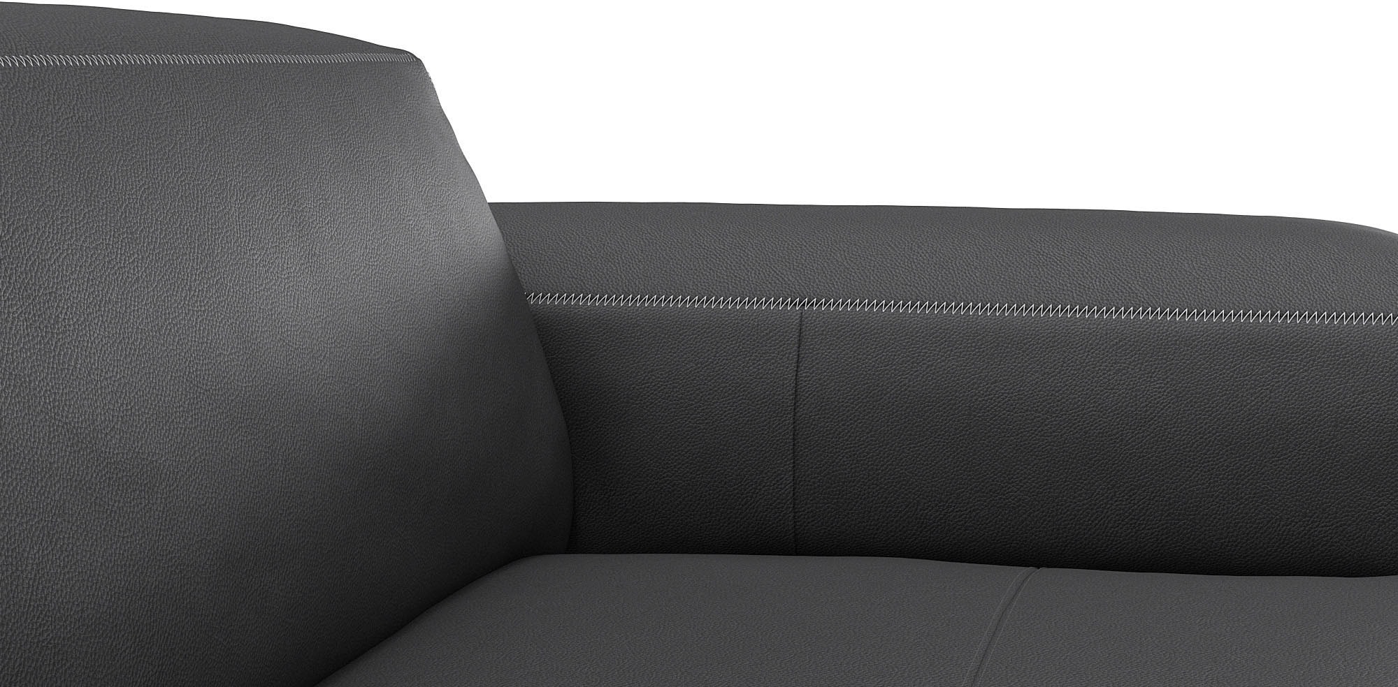 FLEXLUX Ecksofa »Lucera Chaislongue rechts oder links, L-Form, bequem«, modern & anschmiegsam, Kaltschaum, Stahl-Wellenunterfederung