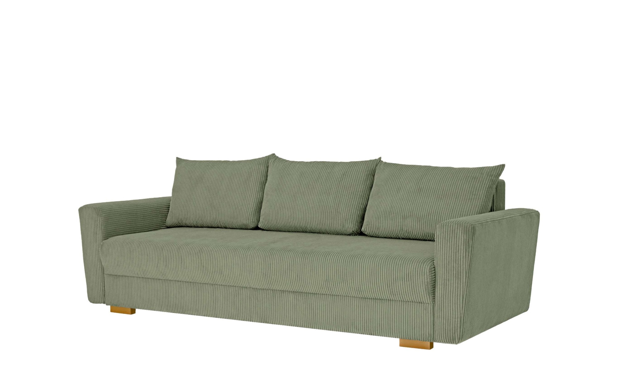 INOSIGN 3-Sitzer »MAGHERA Schlafsofa mit Bettkasten, in hochwertiger Verarbeitung«, mit Wellenunterfederung, Cord und Struktur-Bezug, B/H/T 230/92,5/79 cm