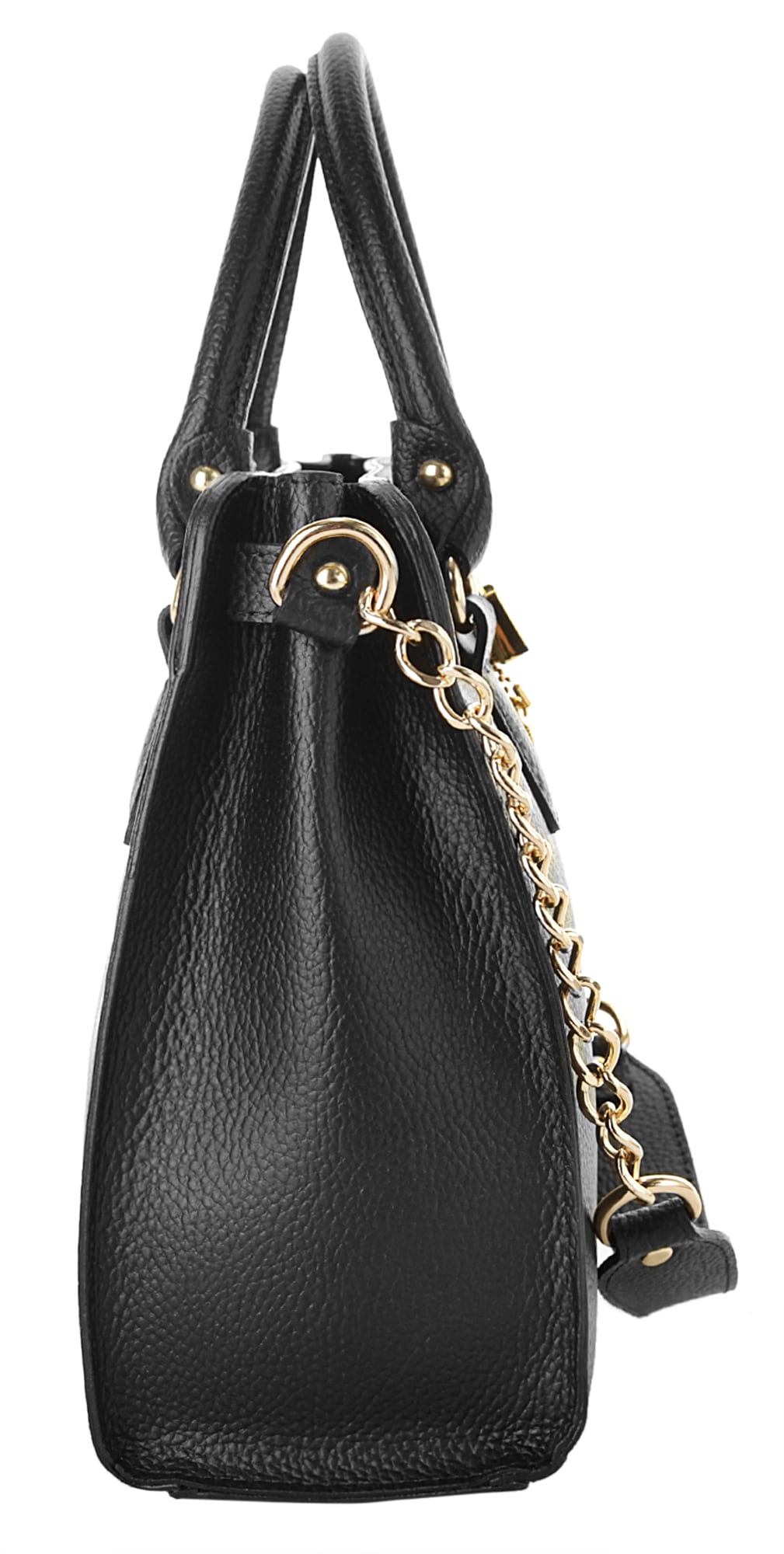 Cluty Henkeltasche, echt Leder, Made in Italy