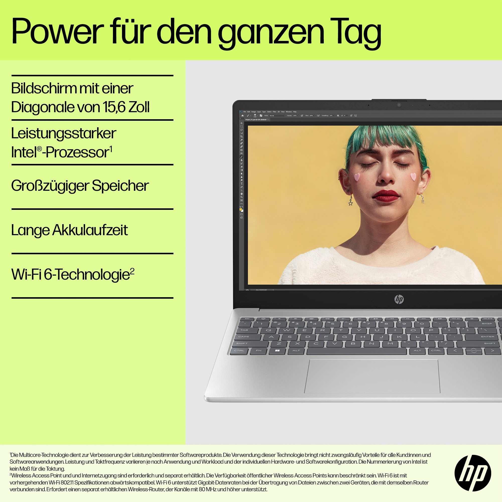 HP Notebook »15-fd1075ng«, 39,6 cm, / 15,6 Zoll, Intel, Core 7, Intel Graphics, 512 GB SSD