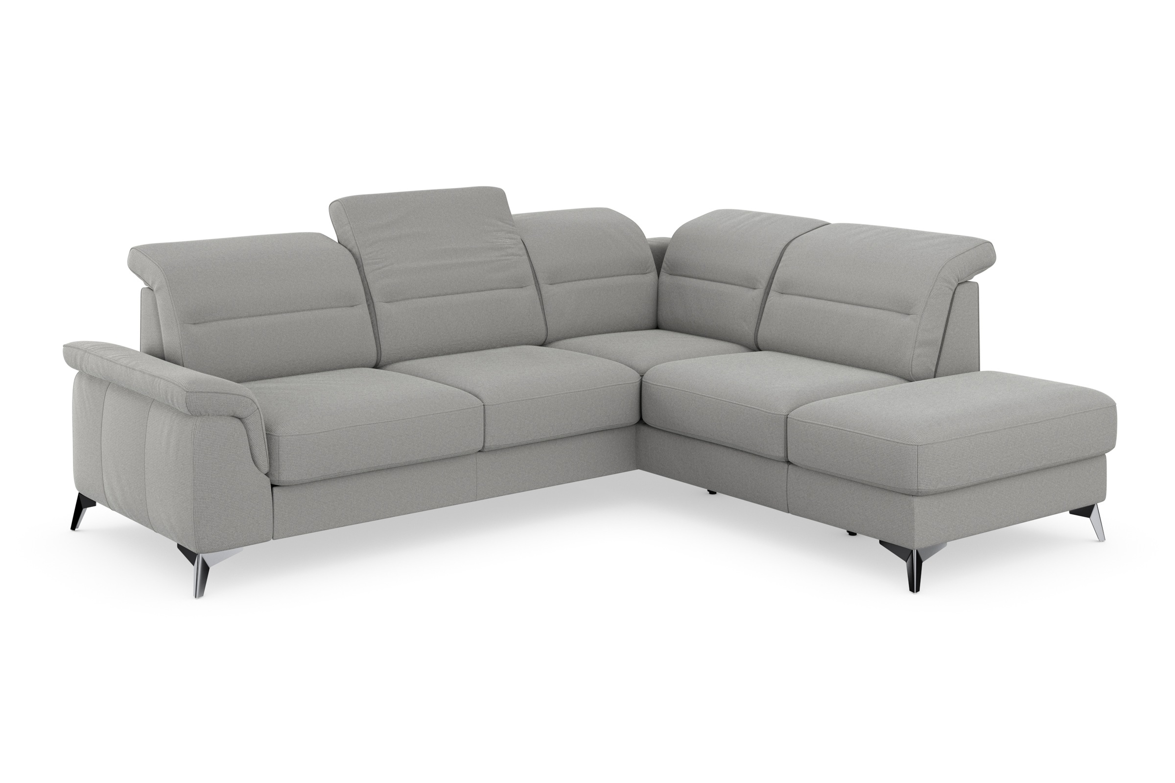 sit&more Ecksofa »Sinatra L-Form«, mit Ottomane, optional mit Kopfteilverstellung und Armteilfunktion