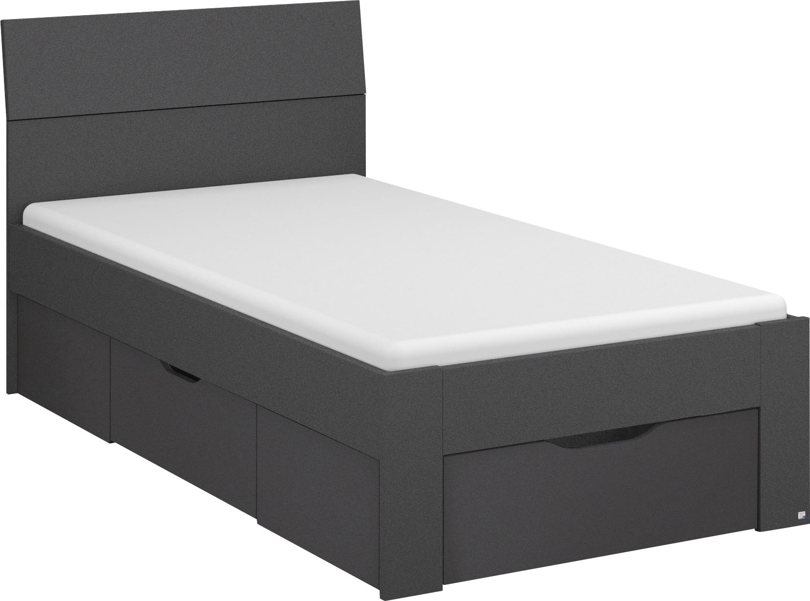 RAUCH Bett »Einzelbett Doppelbett Stauraum FLEXX Breiten 90/140/180 cm« Einzelbett Doppelbett Stauraum FLEXX Breiten 90/140/180 cm graumetallic