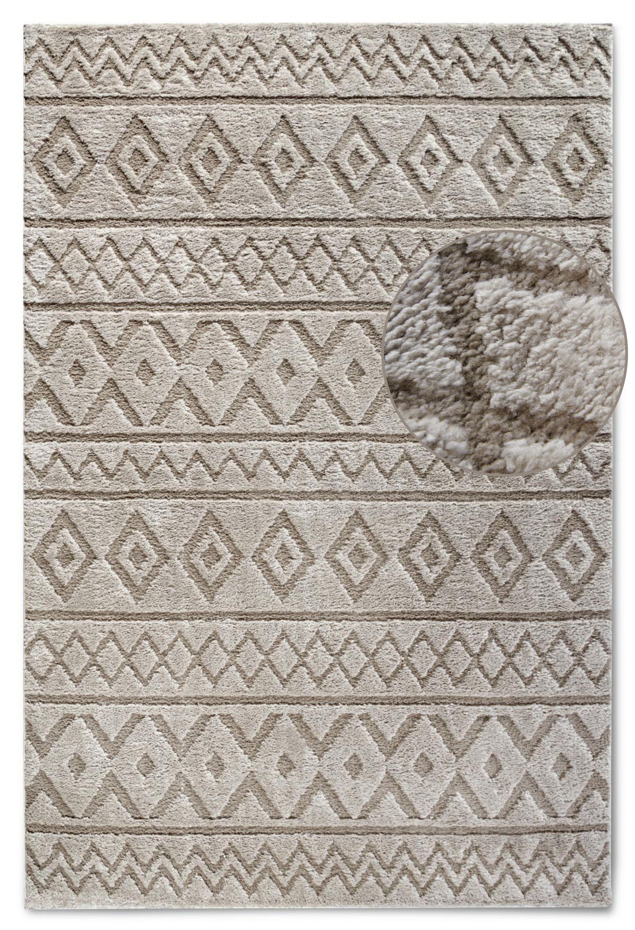 ELLE DECORATION Designteppich »Itinerance«, rechteckig, 18 mm Höhe, Hochflo günstig online kaufen