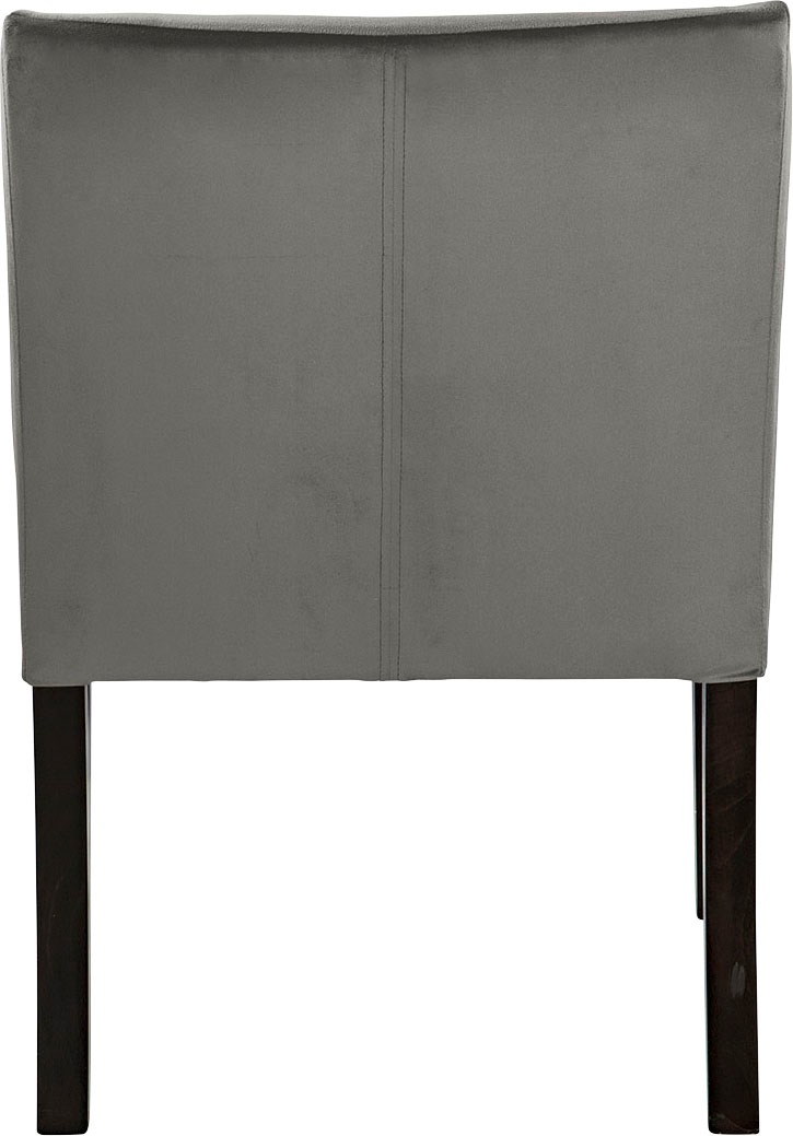 Fink Armlehnstuhl »MARTIN«, Samtvelours VELVET, mit schmalen, schwarzen Beinen