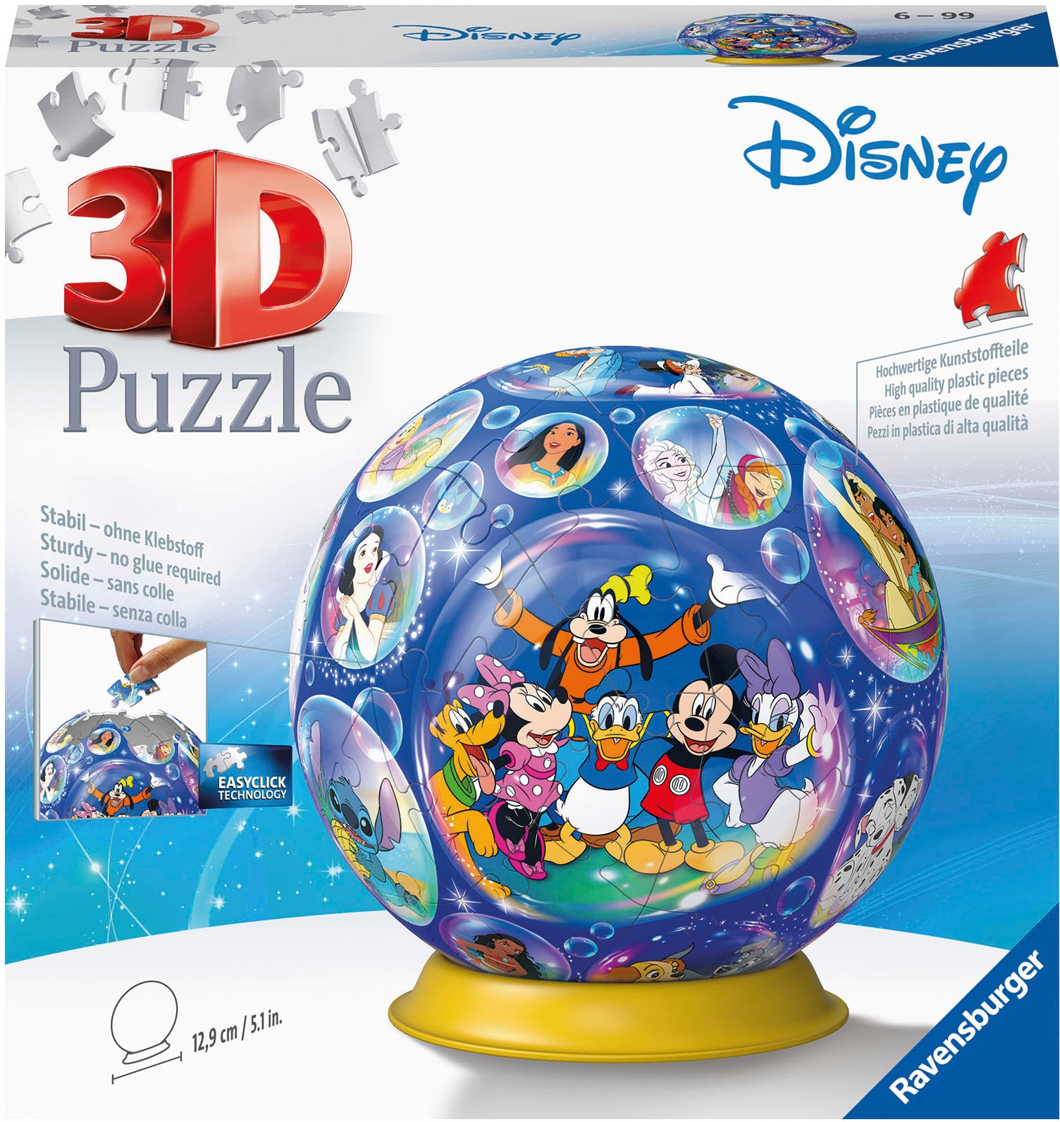 Puzzleball »Disney Charaktere«, (72 tlg.), FSC® - schützt Wald - weltweit; Made in Europe
