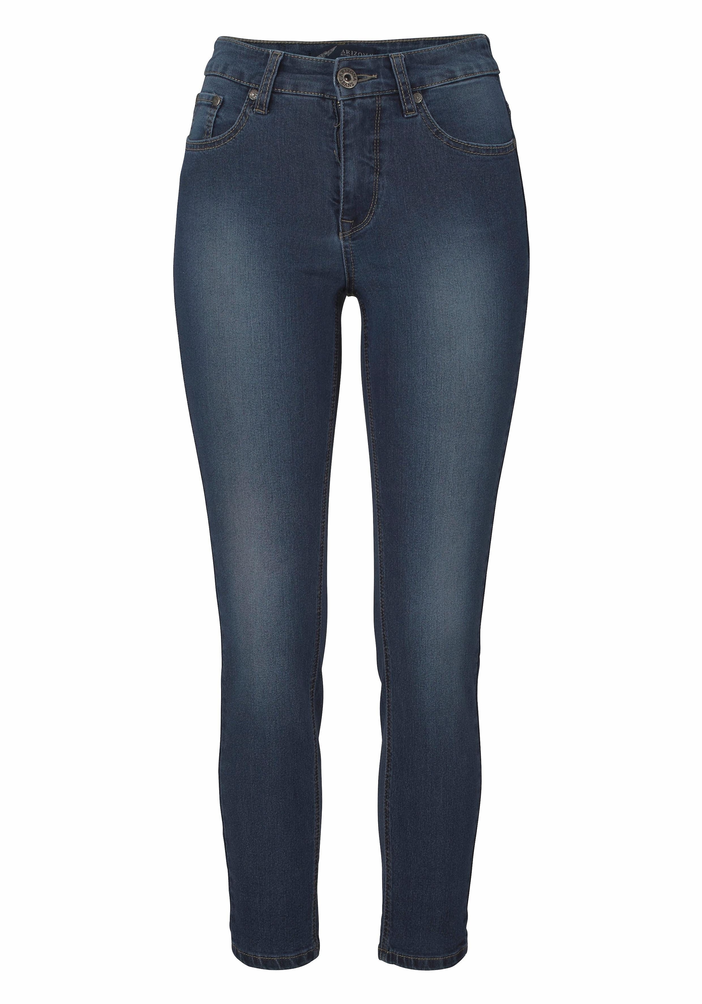 Arizona 7/8-Jeans »Shaping«, eng anliegend, Röhrenjeans, Used-Waschung, High-Waist, 7/8-Länge