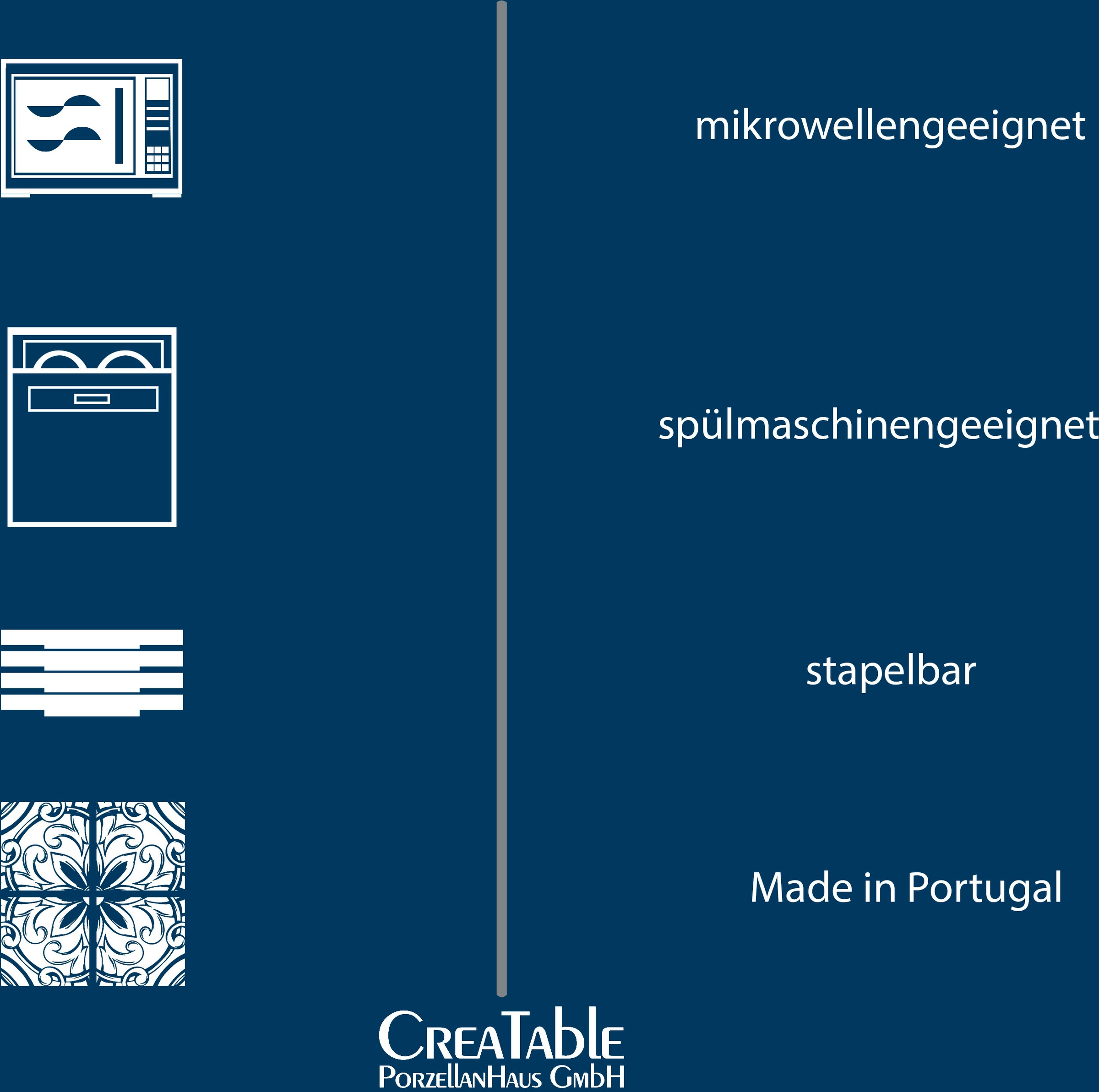CreaTable Kombiservice »Aquarius«, (Set, 16 tlg.), Spezialglasur, handwerklicher Look