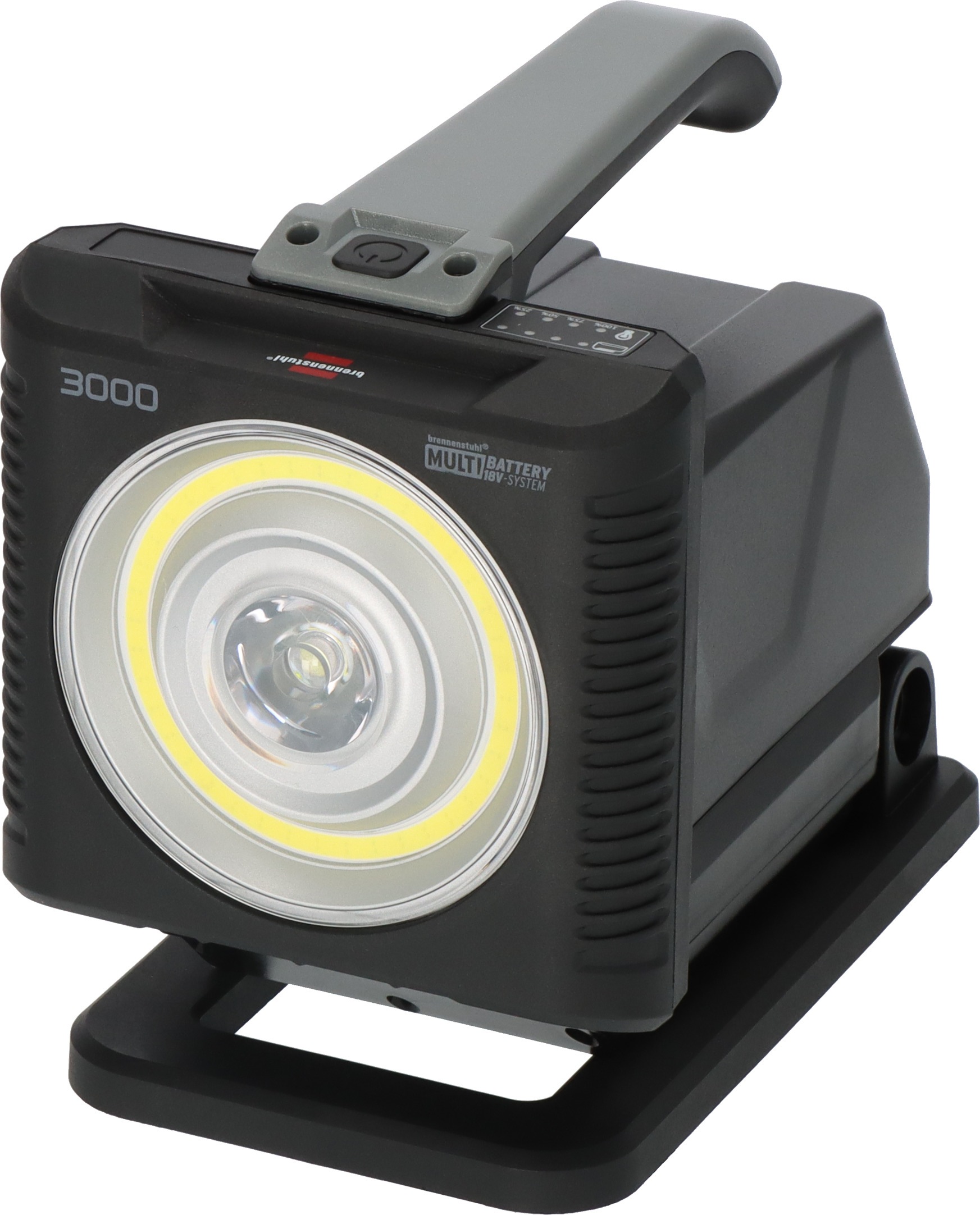 Brennenstuhl LED Baustrahler »Multi Battery LED Akku Handscheinwerfer HL 3000«, Leuchtmittel LED-Modul | LED fest integriert, kompatibel mit 18V Akkus 11 verschiedener Hersteller