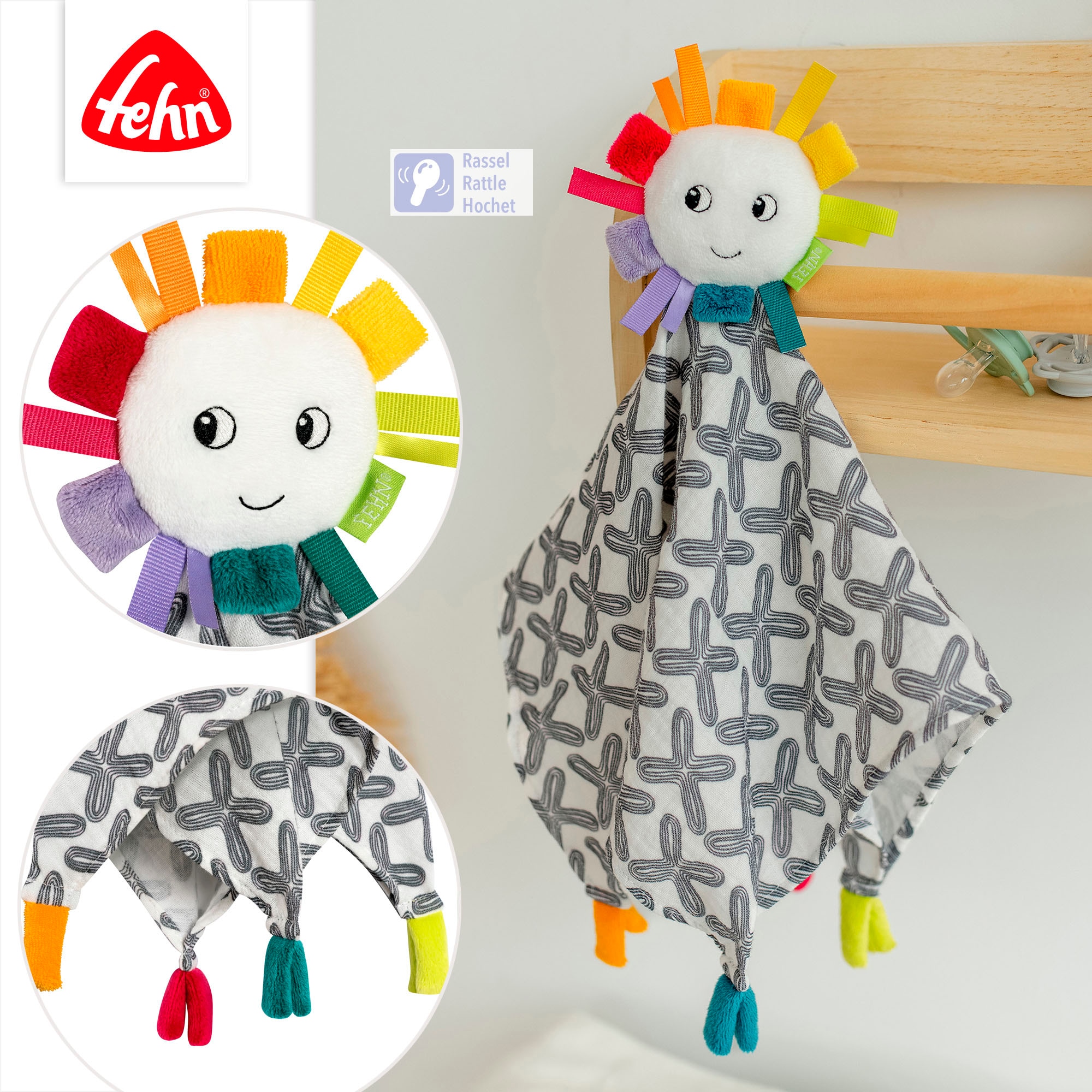 Fehn Kuscheltuch »Musselin-Schmusetuch Sonne«